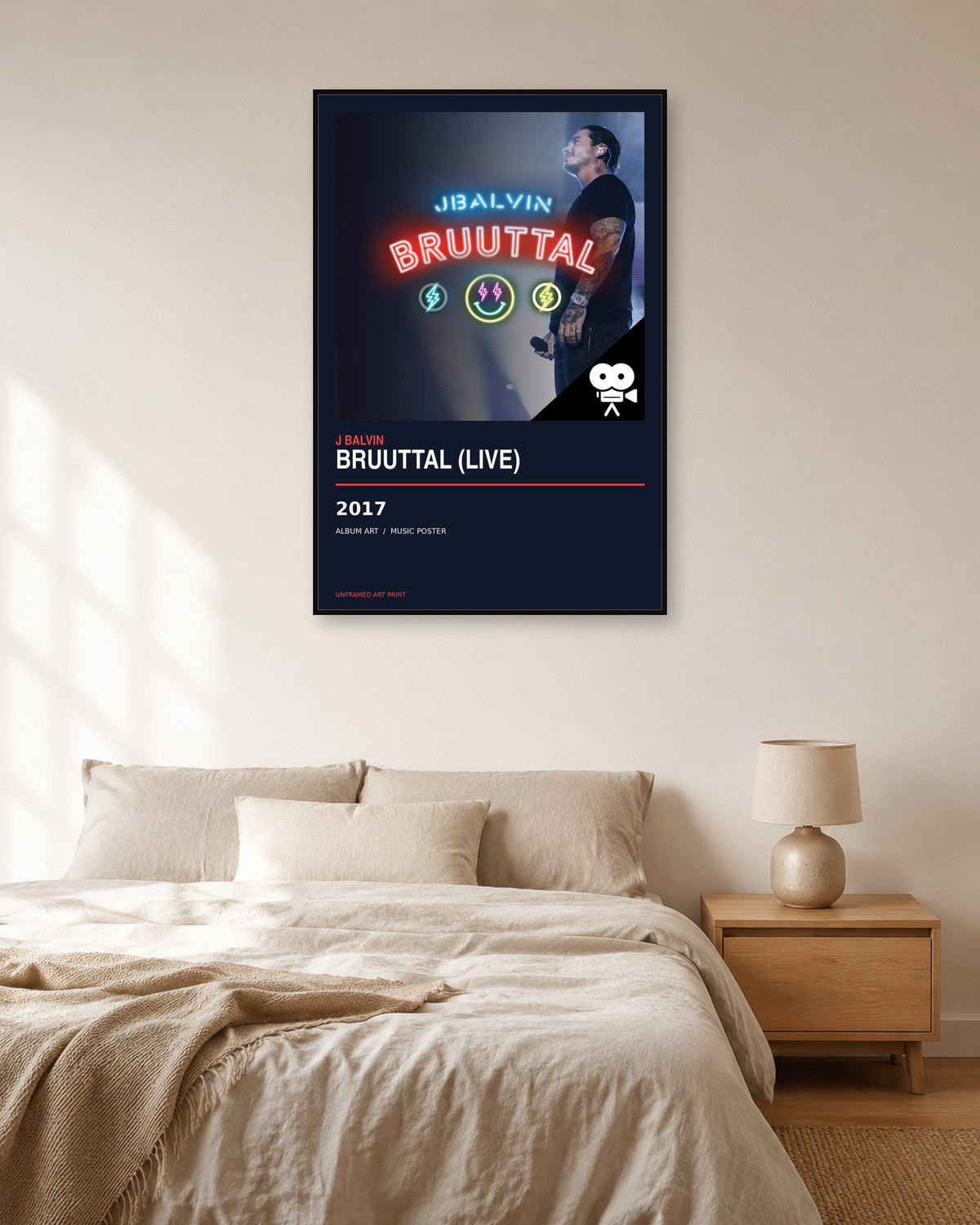 J Balvin Bruuttal Live Album Poster | Unframed Wall Art - product image 3