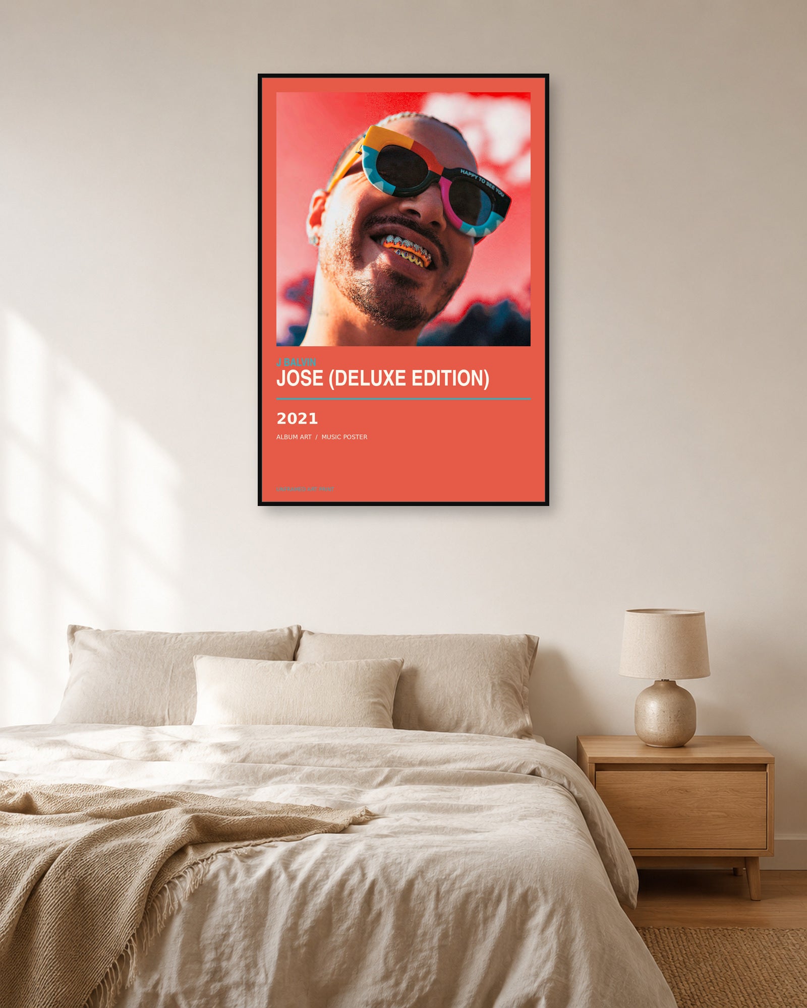 J Balvin JOSE Deluxe Edition Album Poster | Unframed Wall Art - product image 3