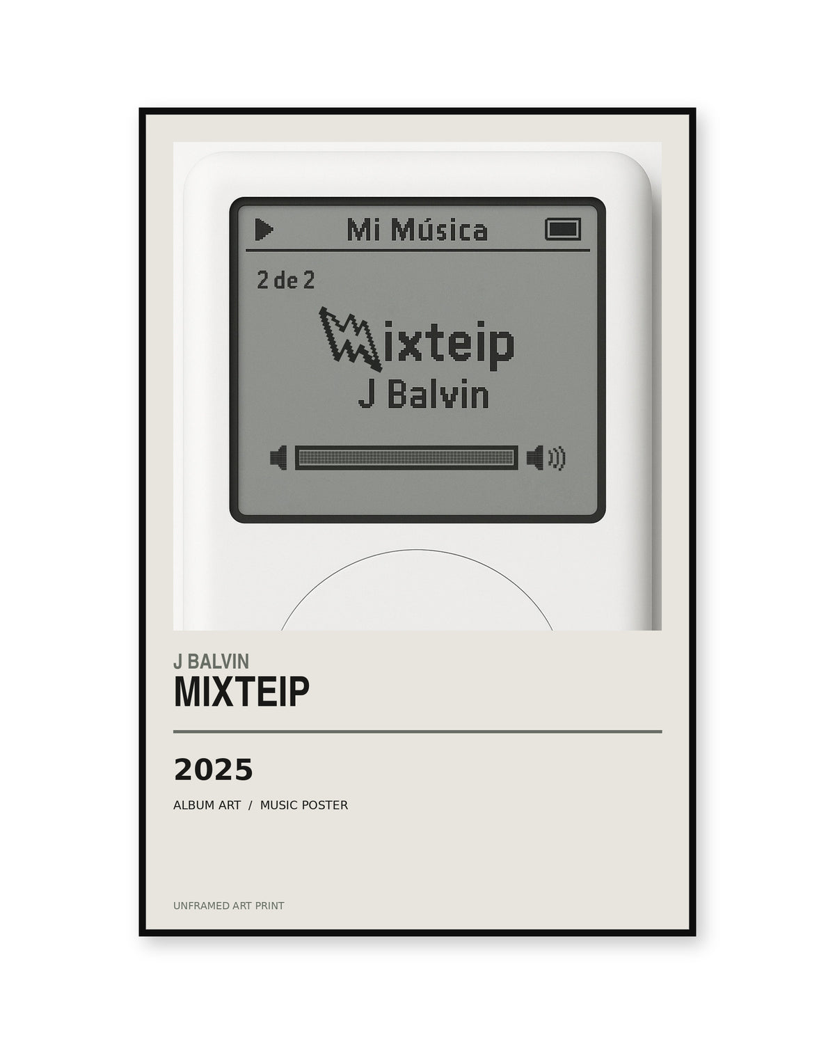J Balvin Mixteip Album Poster | Unframed Wall Art - product image 1