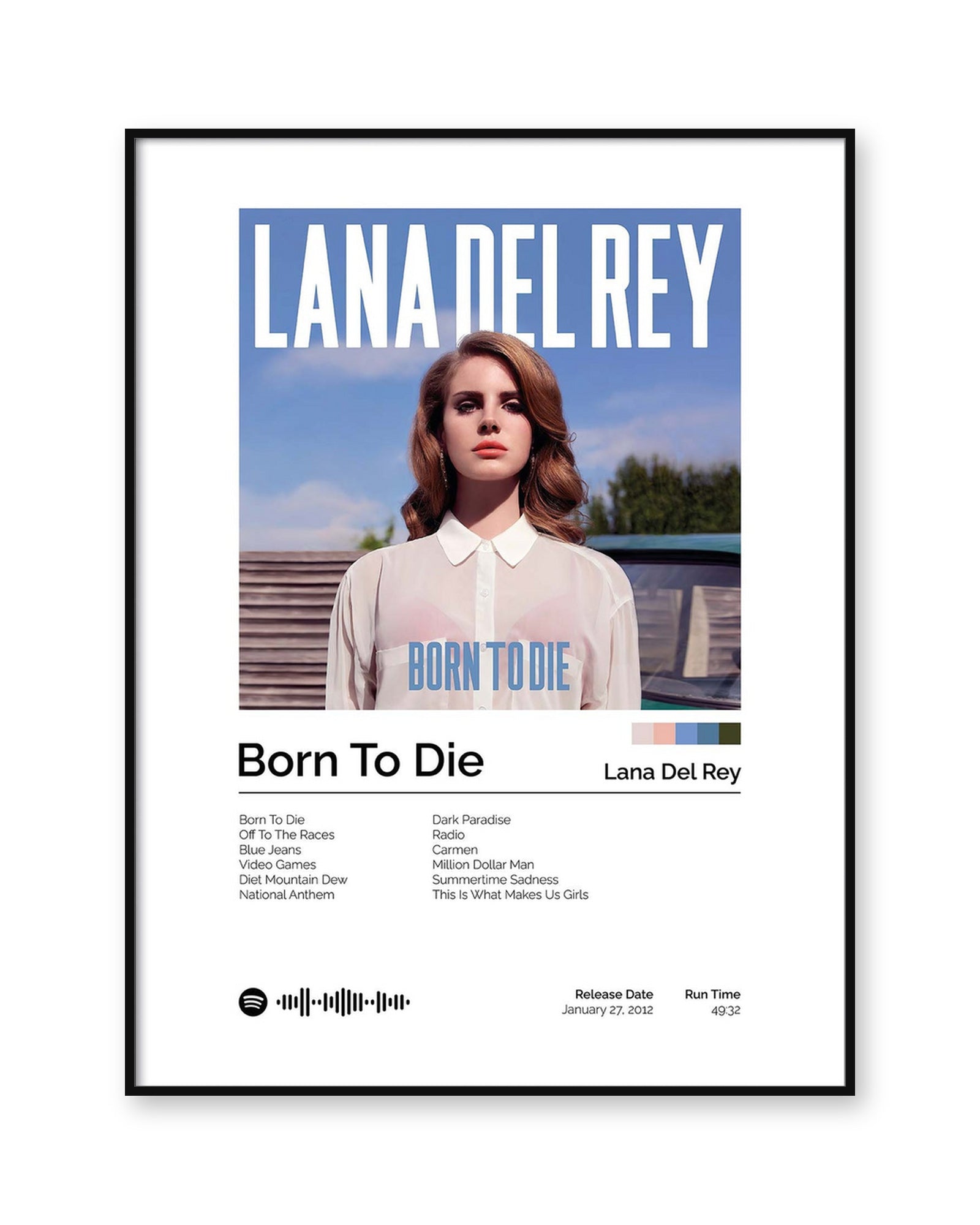 Lana Del Rey born to die poster product image 1