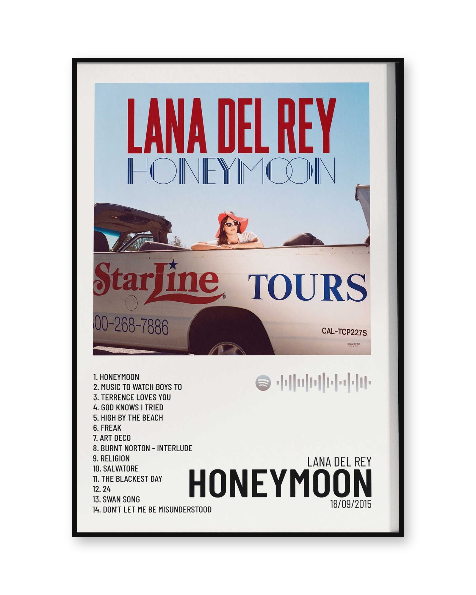 Lana Del Rey honeymoon poster product image 1