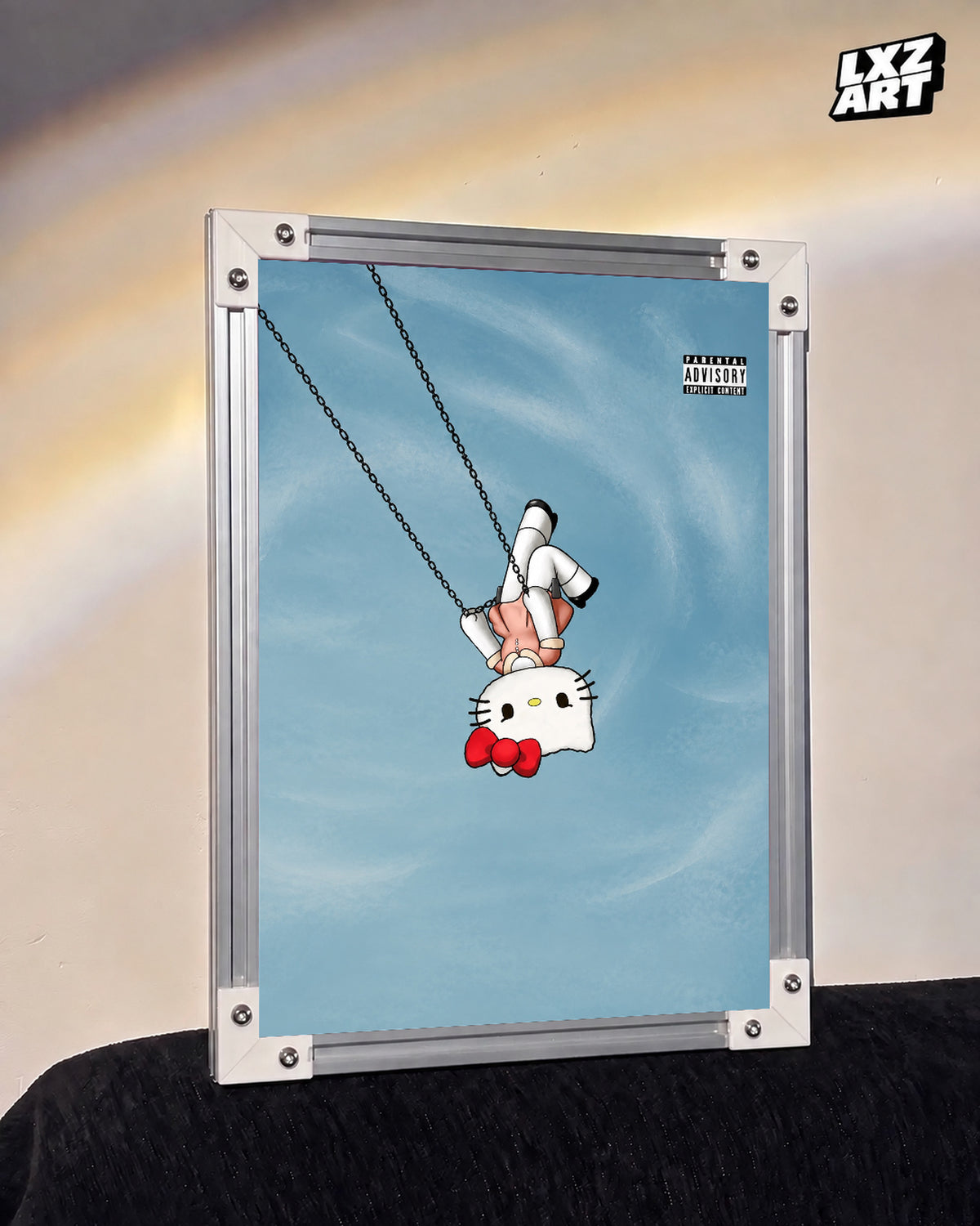 Hello Kitty Olivia Rodrigo-inspired swing poster – warm wall display, frame not included