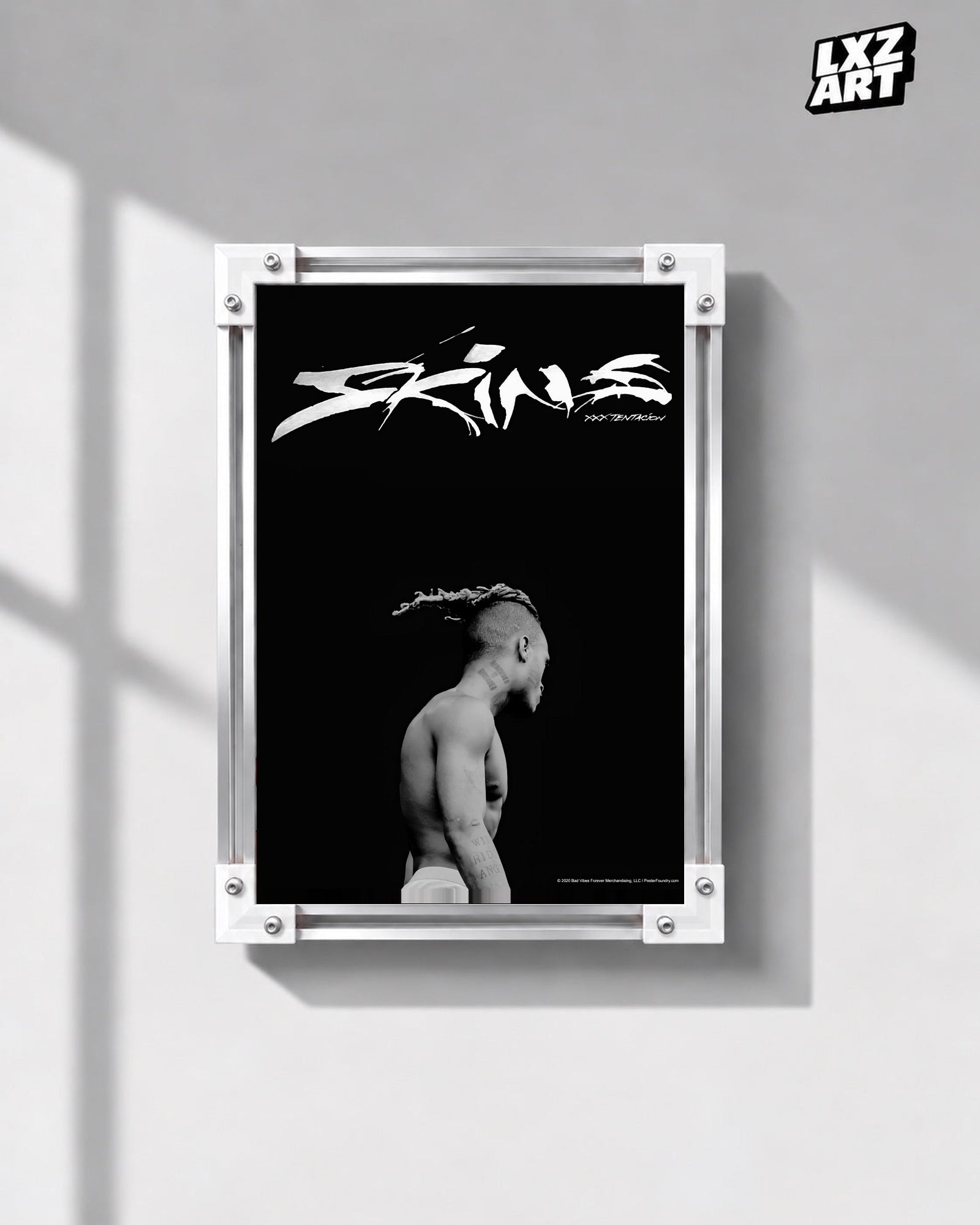 XXXTentacion Skins Minimal Black Poster
