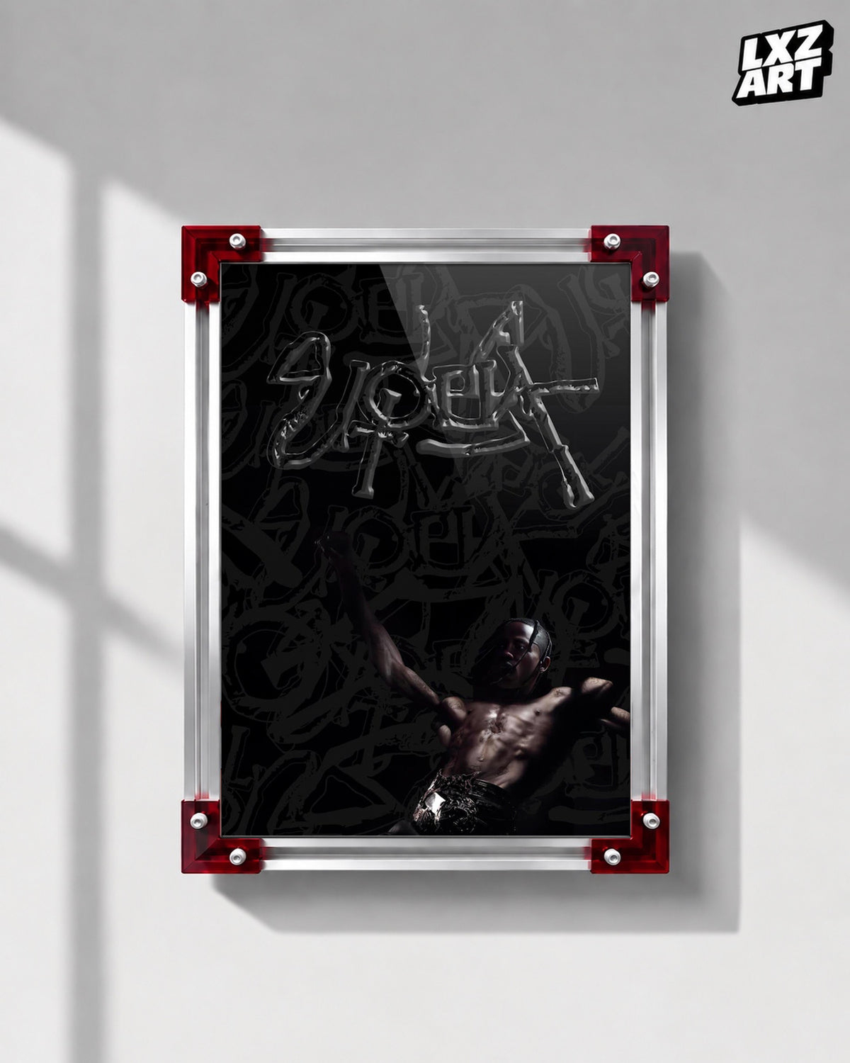 Travis Scott Utopia Poster | Unframed Bedroom Wall Art — LXZART display 1; frame not included