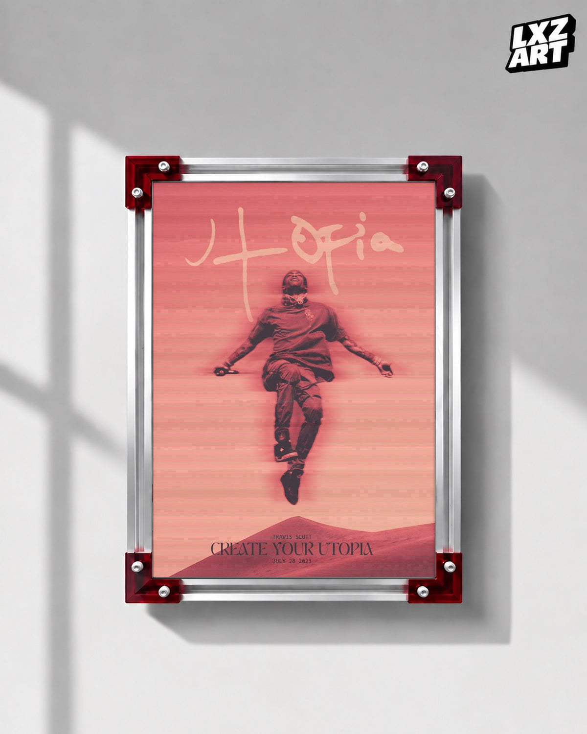 Travis Scott Utopia Poster | Unframed Bedroom Wall Art — LXZART display 1; frame not included