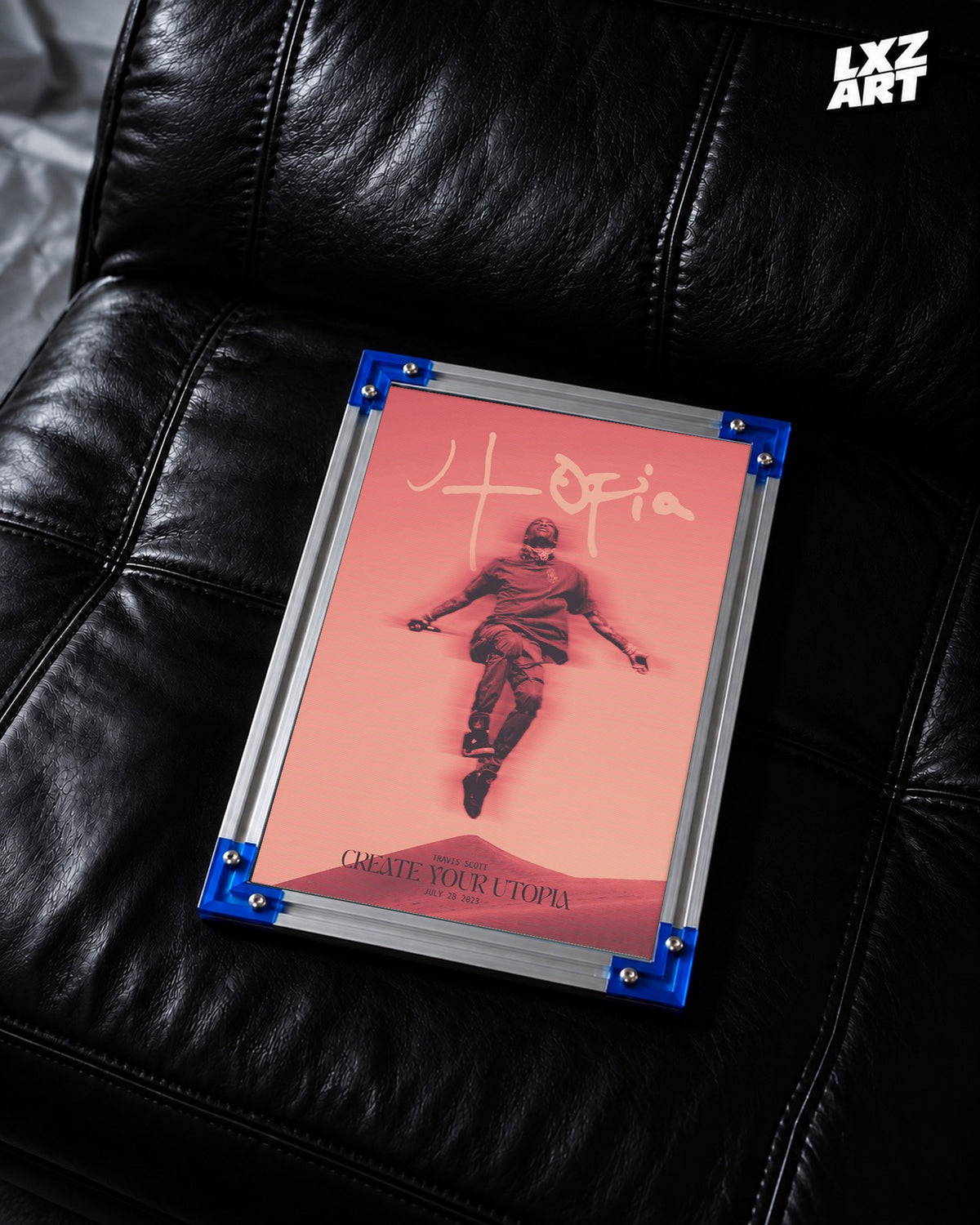 Travis Scott Utopia Poster | Unframed Bedroom Wall Art — LXZART display 2; frame not included