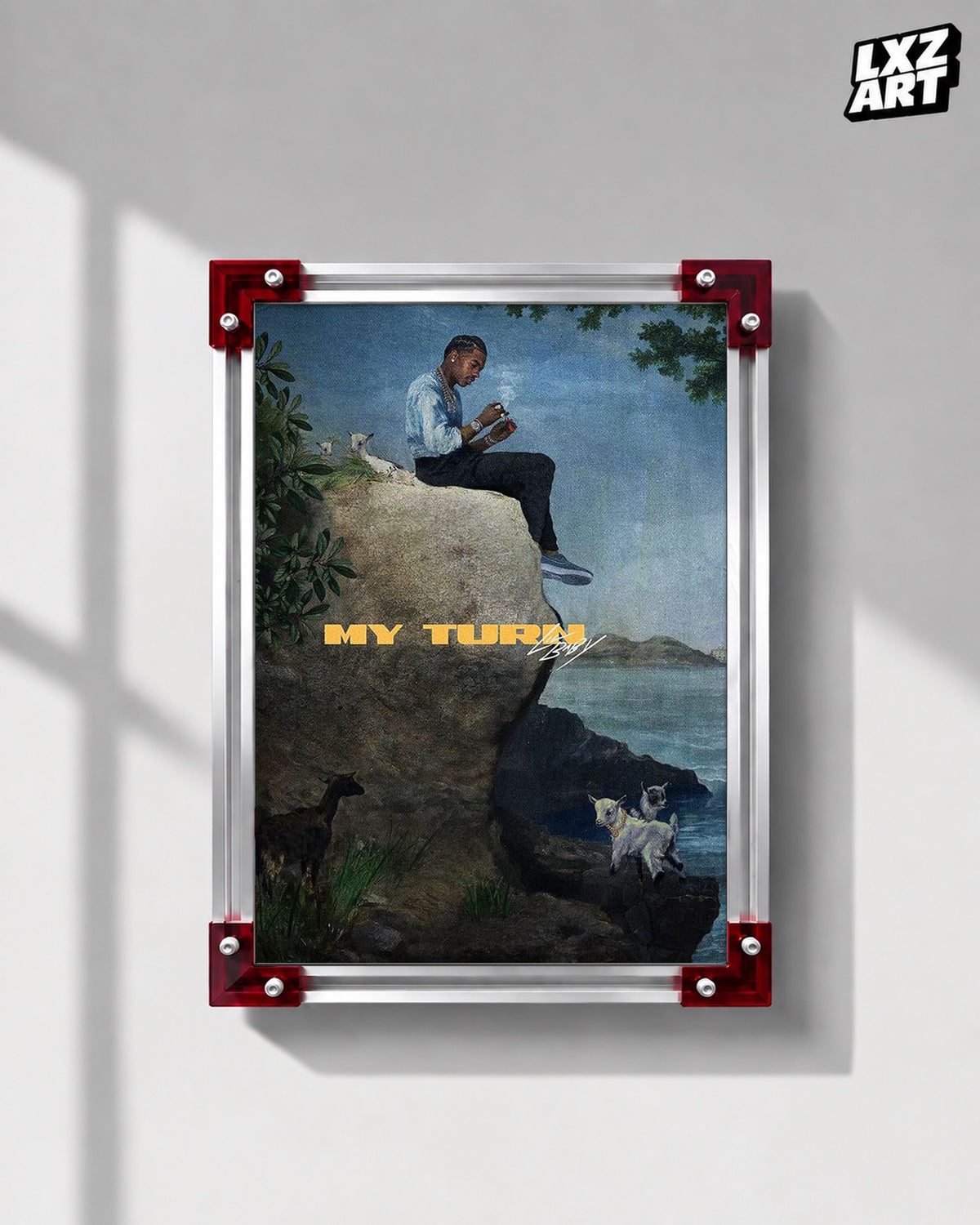 Lil Baby My Turn Album Poster | Unframed Bedroom Wall Art — LXZART display 1; frame not included