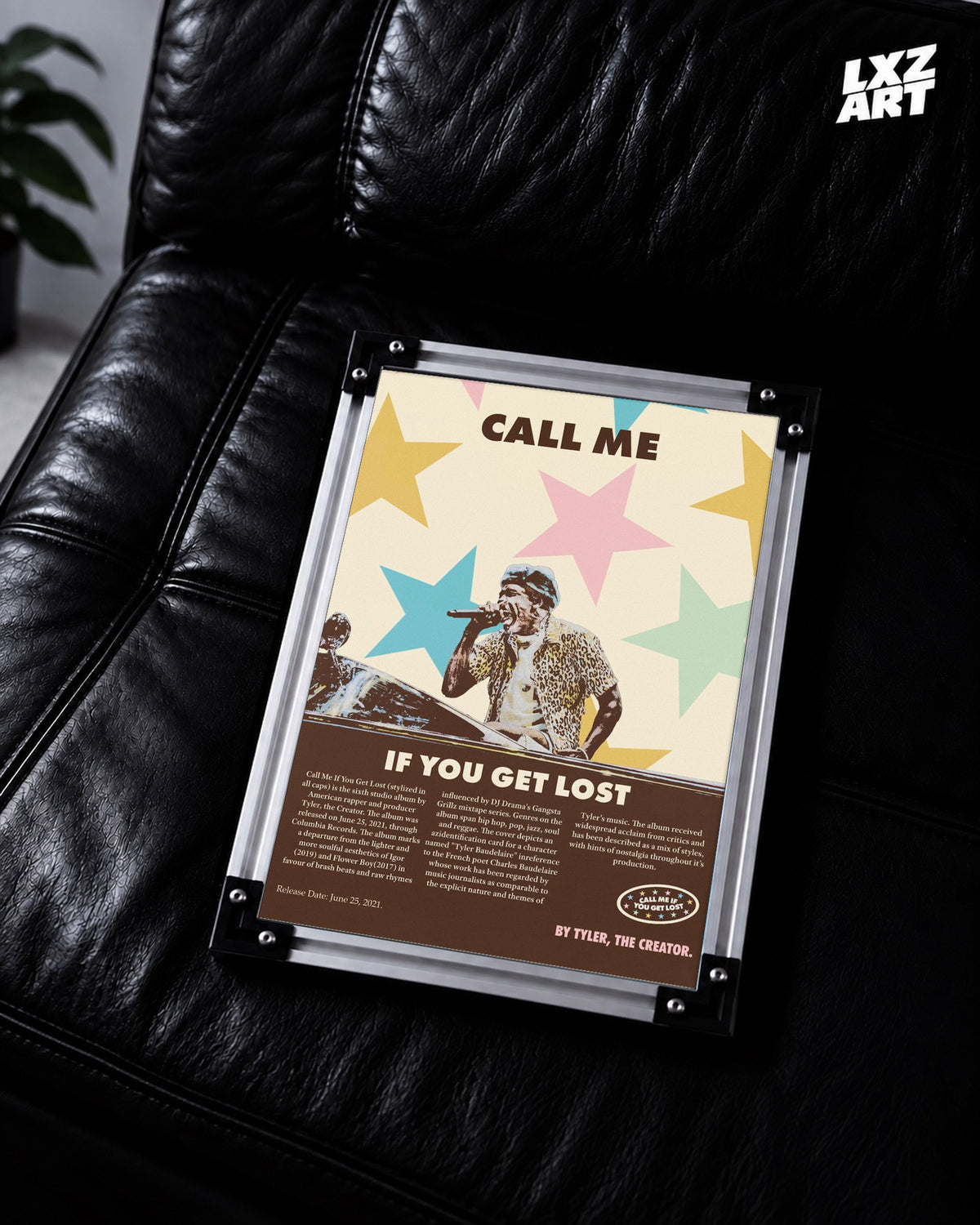 Tyler The Creator Call Me If You Get Lost Poster | Unframed Bedroom Wall Art — LXZART display 2; frame not included
