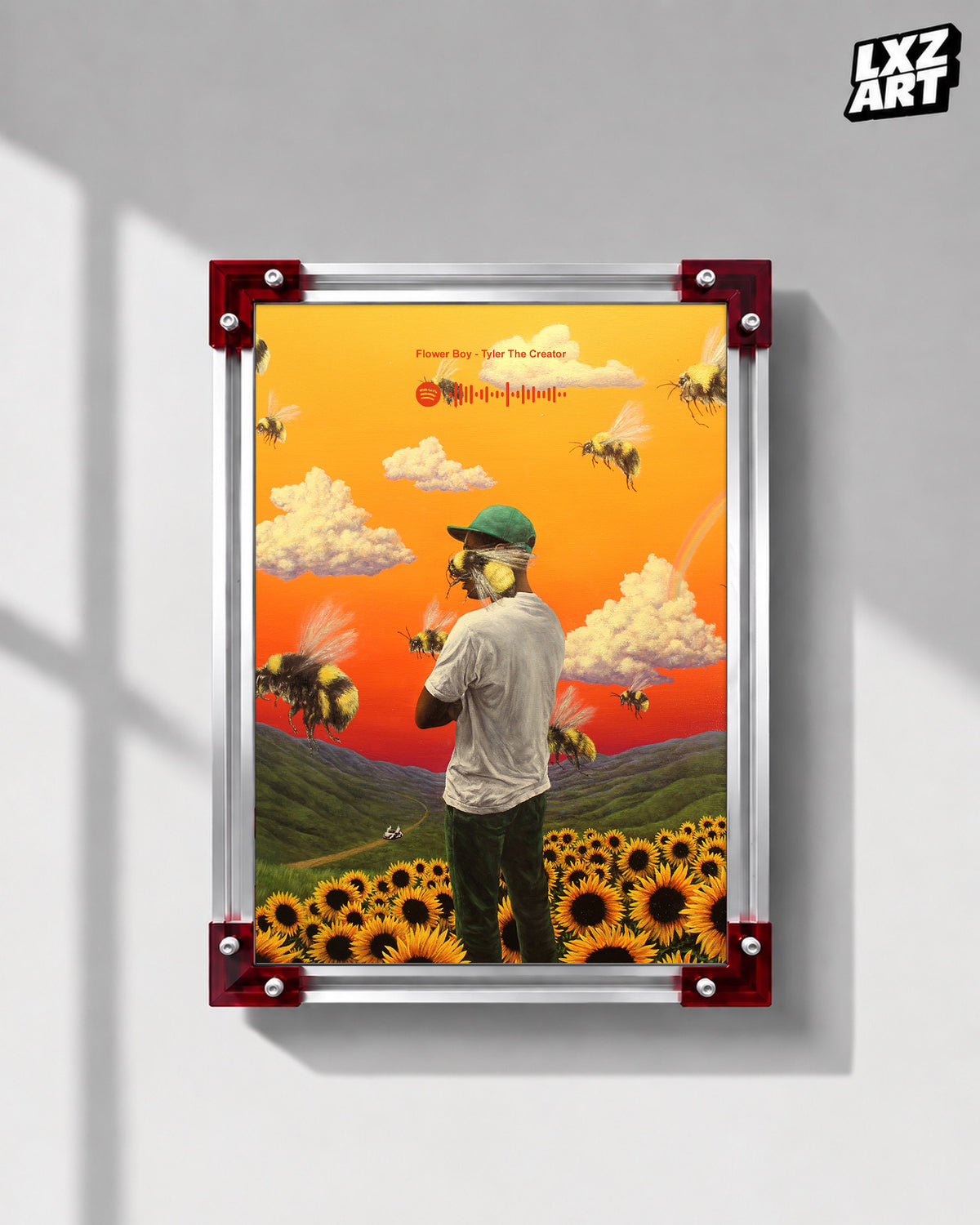 Tyler The Creator Flower Boy Album-Inspired Poster | Unframed Bedroom Wall Art — LXZART display 1; frame not included