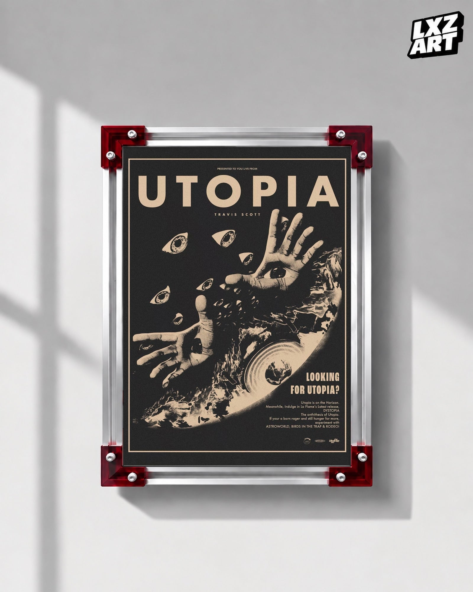 Travis Scott Utopia Vintage Poster | LXZART