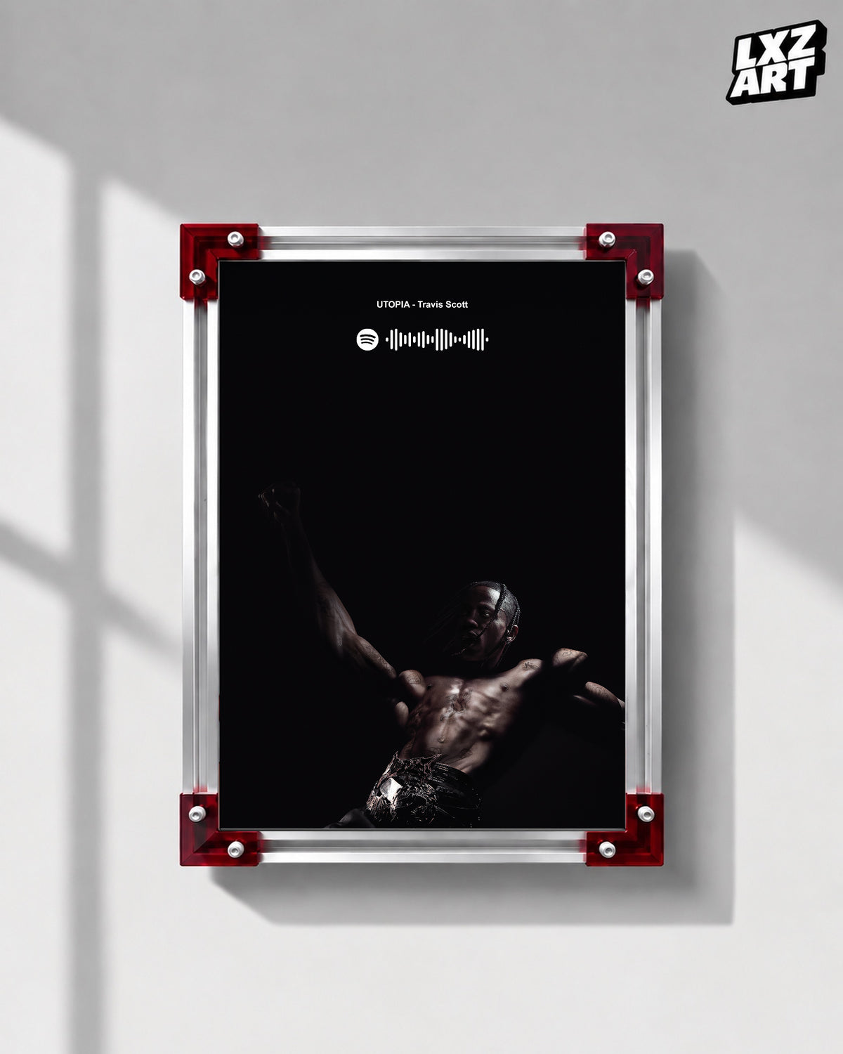 Travis Scott Utopia Portrait Poster | Unframed Bedroom Wall Art — LXZART display 1; frame not included