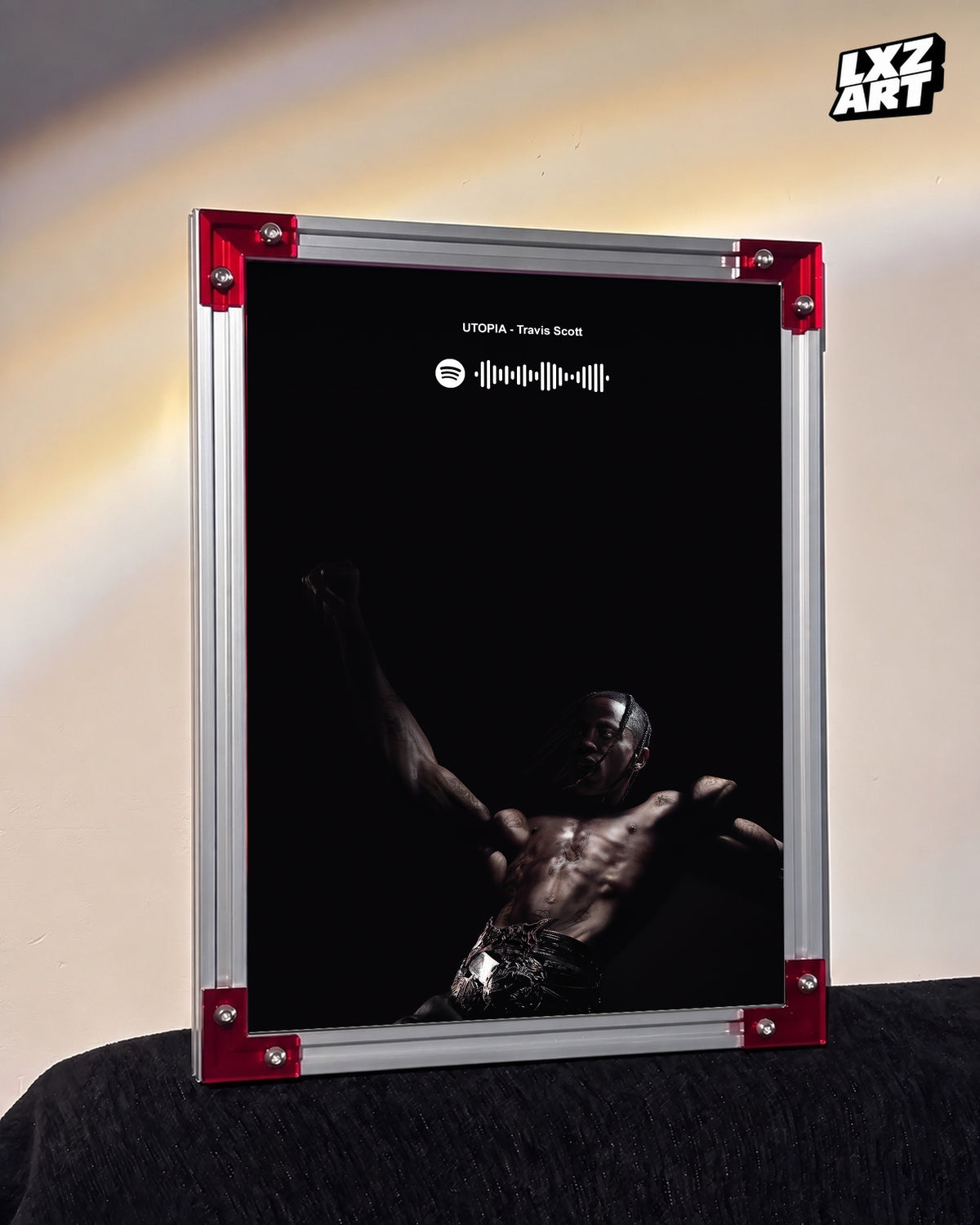 Travis Scott Utopia Portrait Poster | Unframed Bedroom Wall Art — LXZART display 3; frame not included