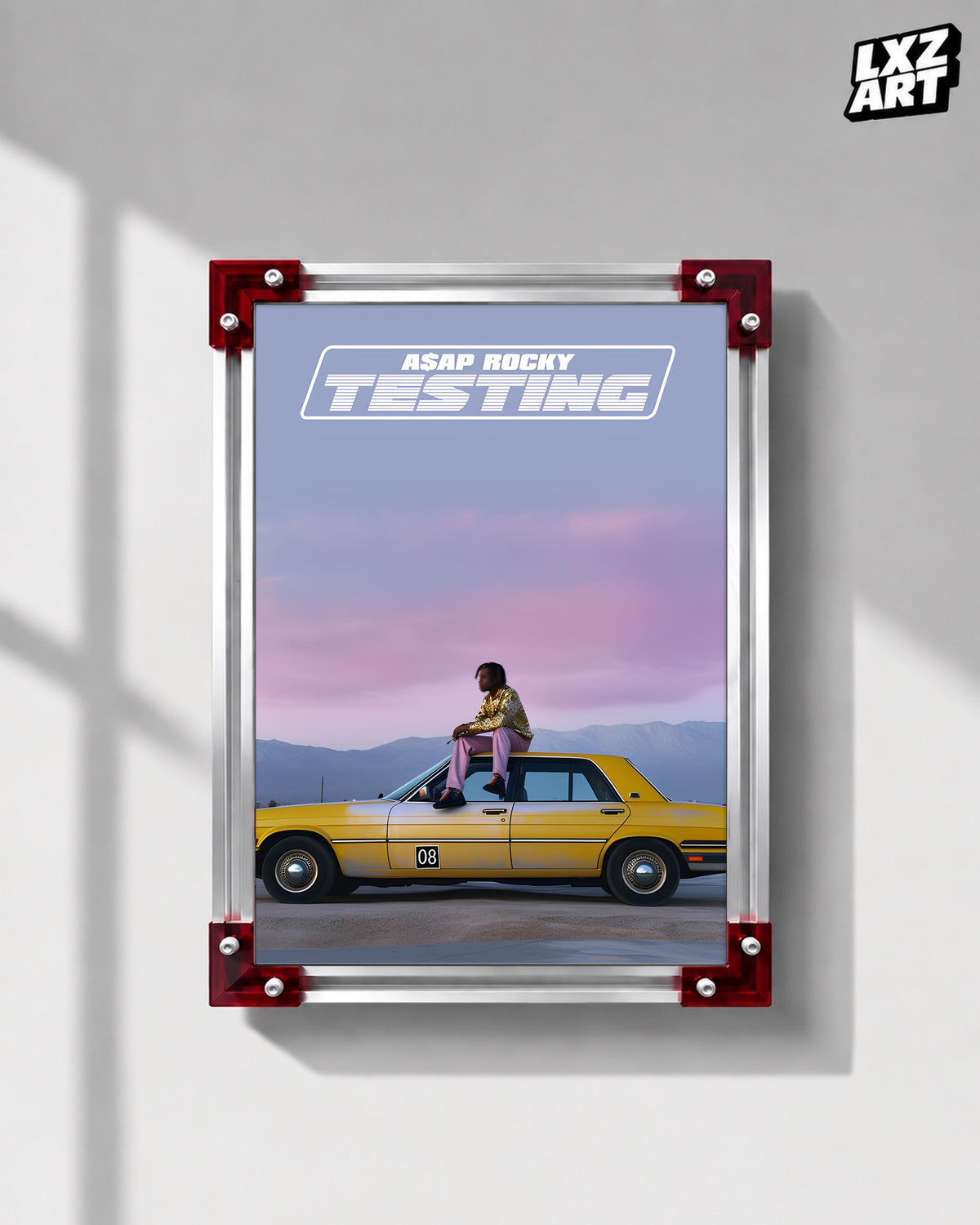 A$AP Rocky TESTING Poster | Unframed Hip Hop Wall Art — LXZART display 1; frame not included