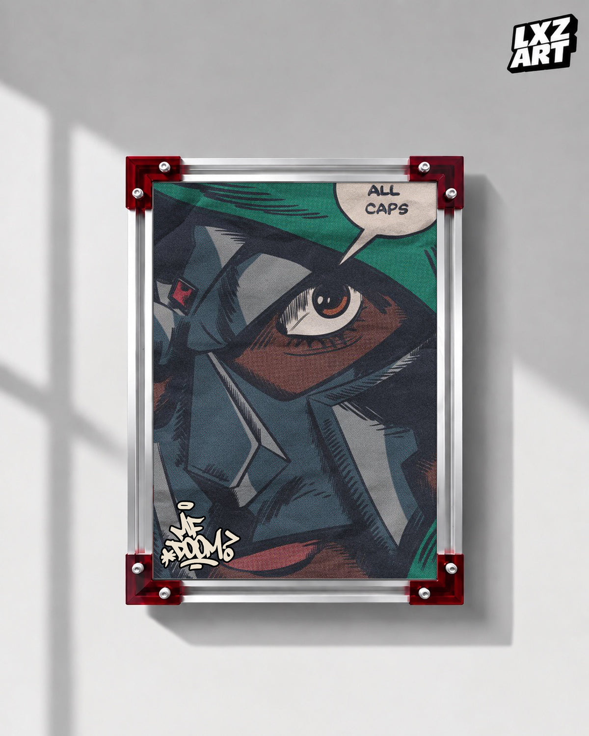 Madvillain All Caps Poster | Unframed Bedroom Wall Art — LXZART display 1; frame not included