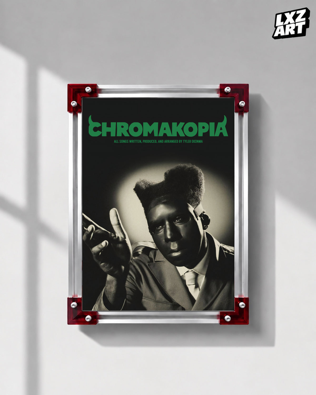 Tyler The Creator Chromakopia Portrait Poster | Unframed Bedroom Wall Art — LXZART display 1; frame not included