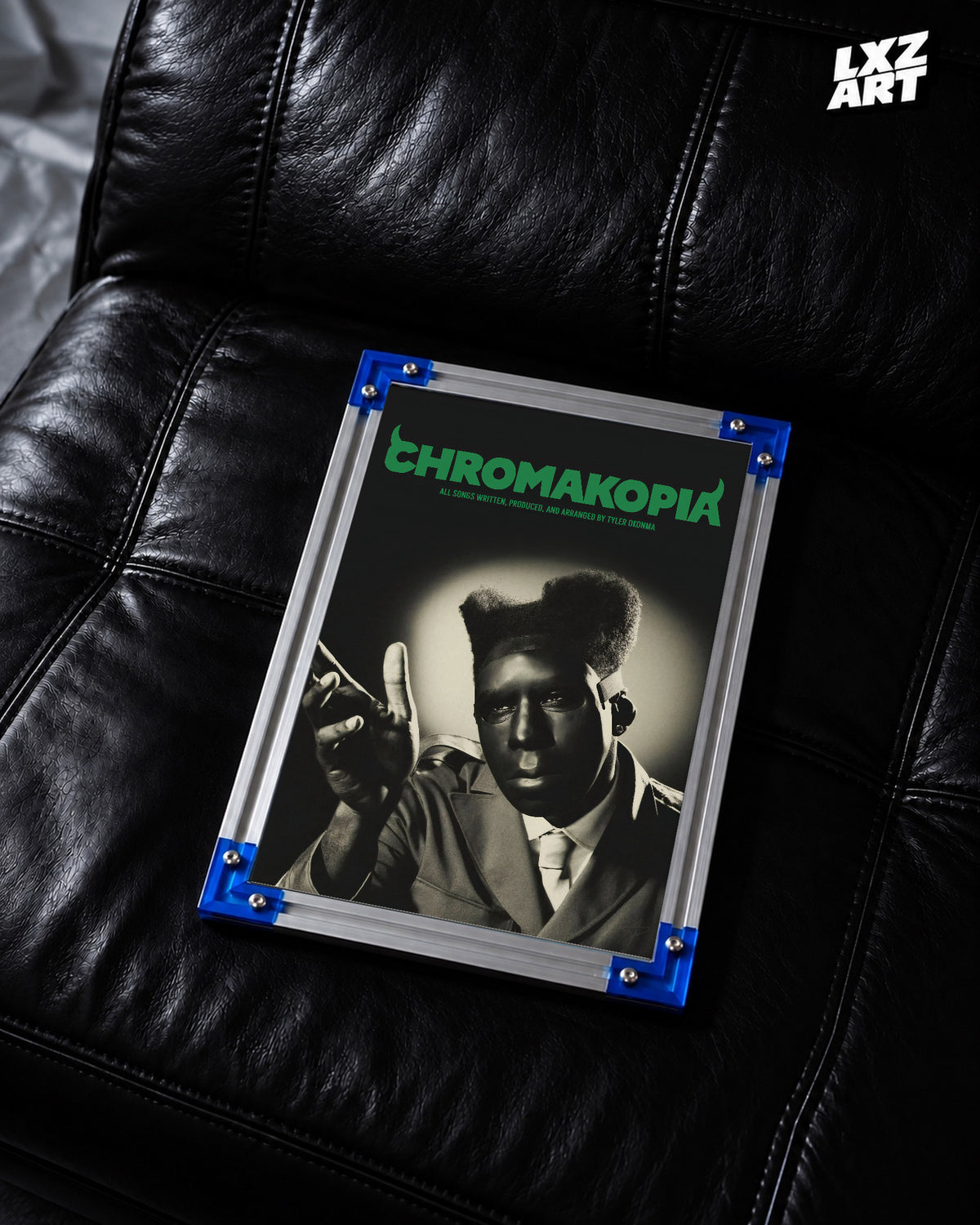 Tyler The Creator Chromakopia Portrait Poster | Unframed Bedroom Wall Art — LXZART display 2; frame not included