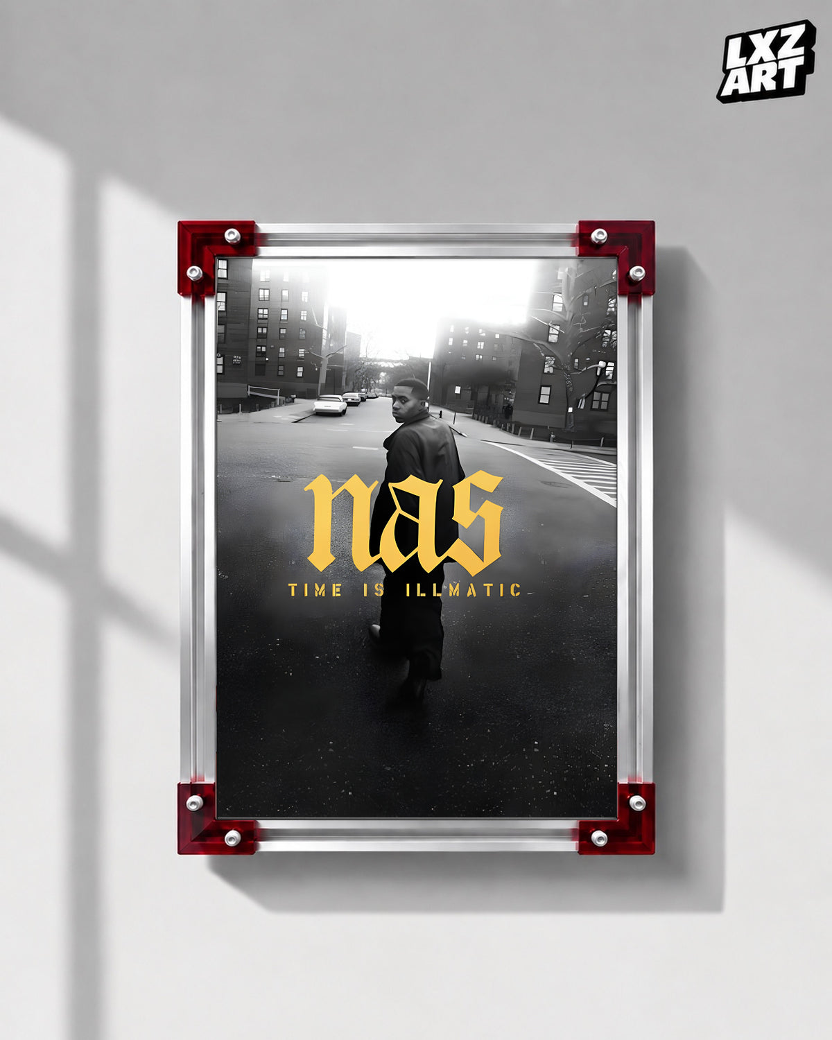 Nas Illmatic Album Poster | Unframed Bedroom Wall Art — LXZART display 1; frame not included