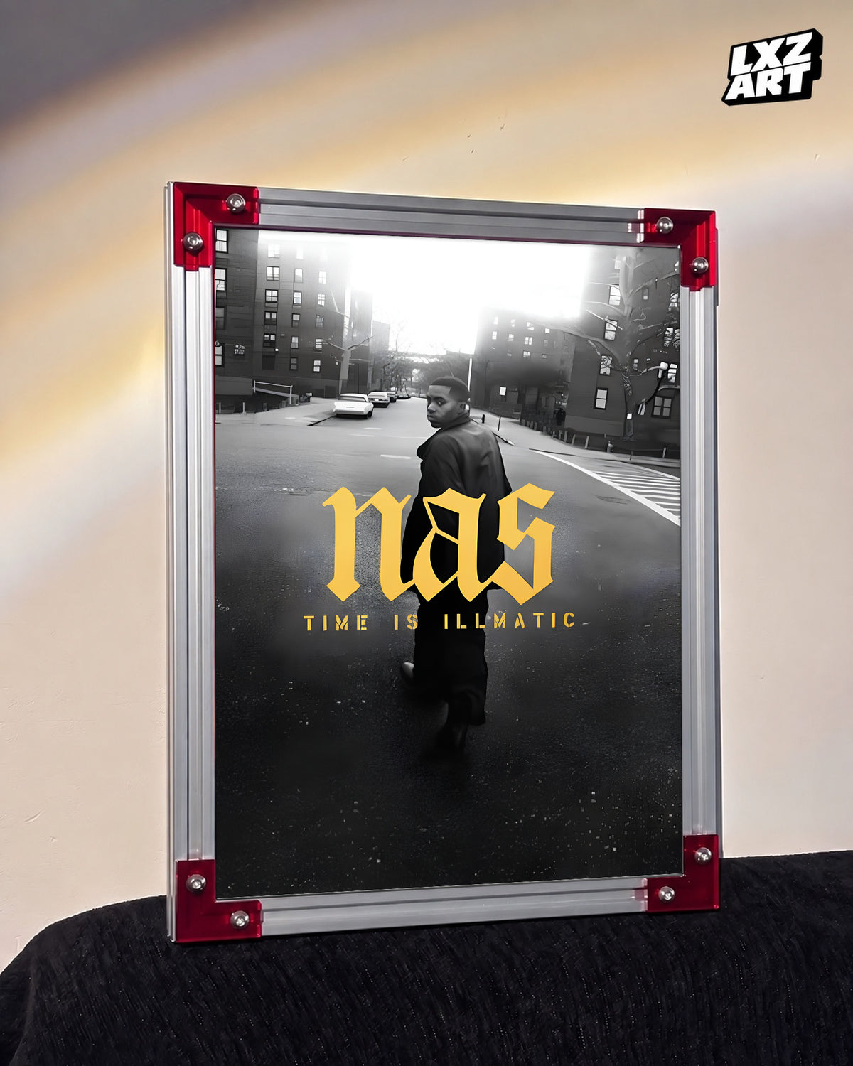 Nas Illmatic Album Poster | Unframed Bedroom Wall Art — LXZART display 3; frame not included