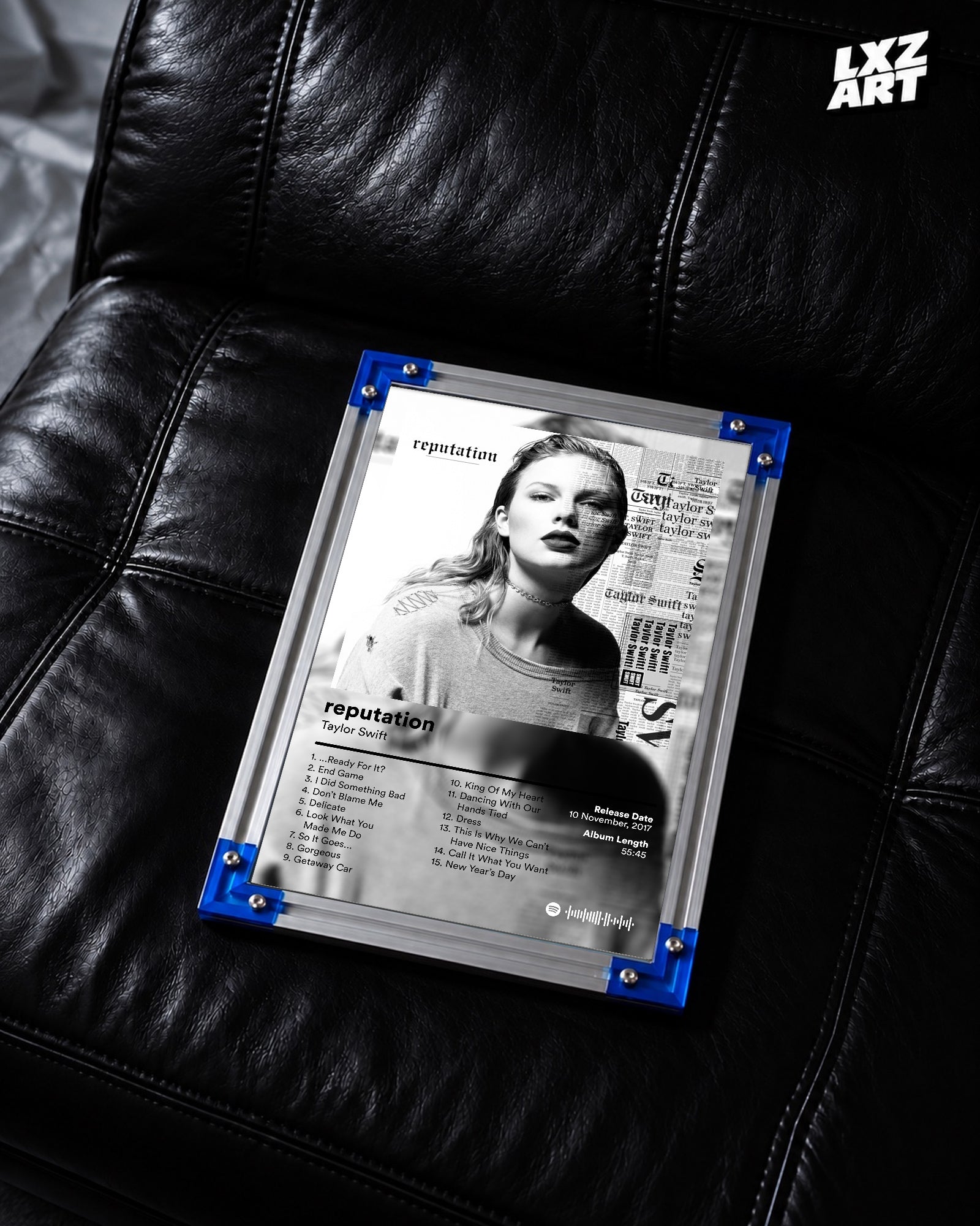 Taylor Swift Reputation Tracklist Poster | LXZART