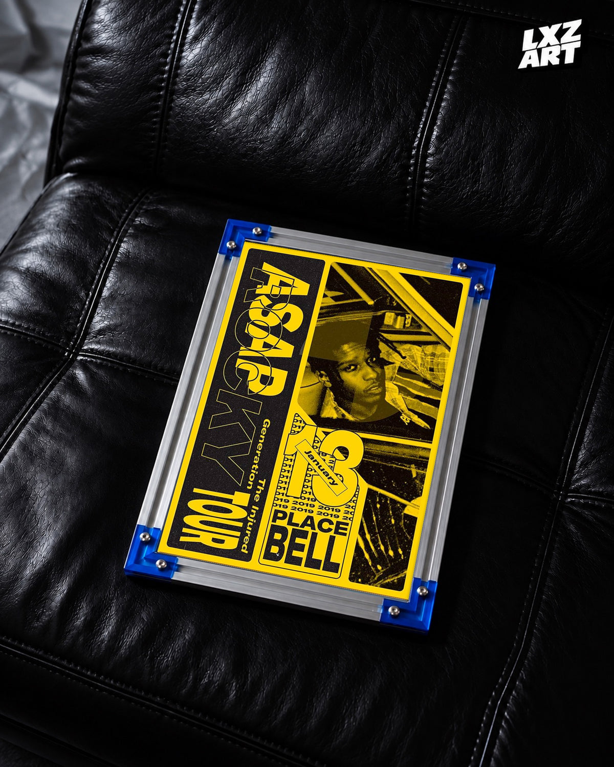 A$AP Rocky Injured Generation Tour Poster | Unframed Hip Hop Wall Art — LXZART display 2; frame not included