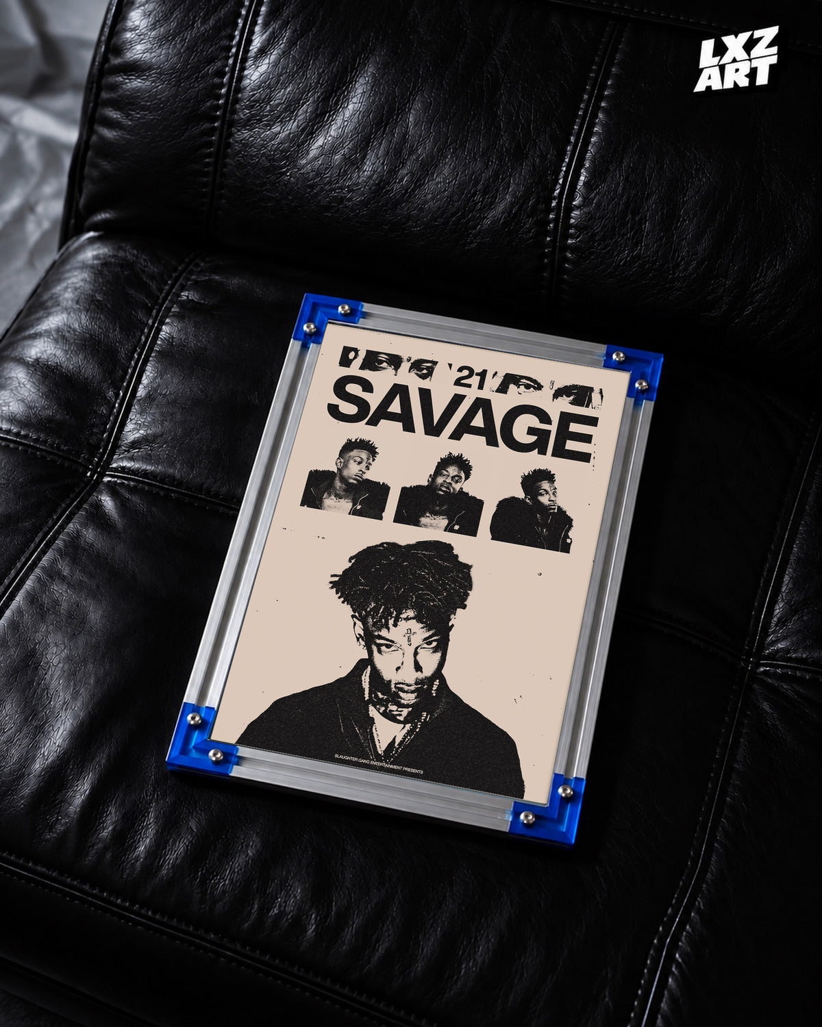 21 Savage Vintage Collage Poster | Unframed Bedroom Wall Art — LXZART display 2; frame not included