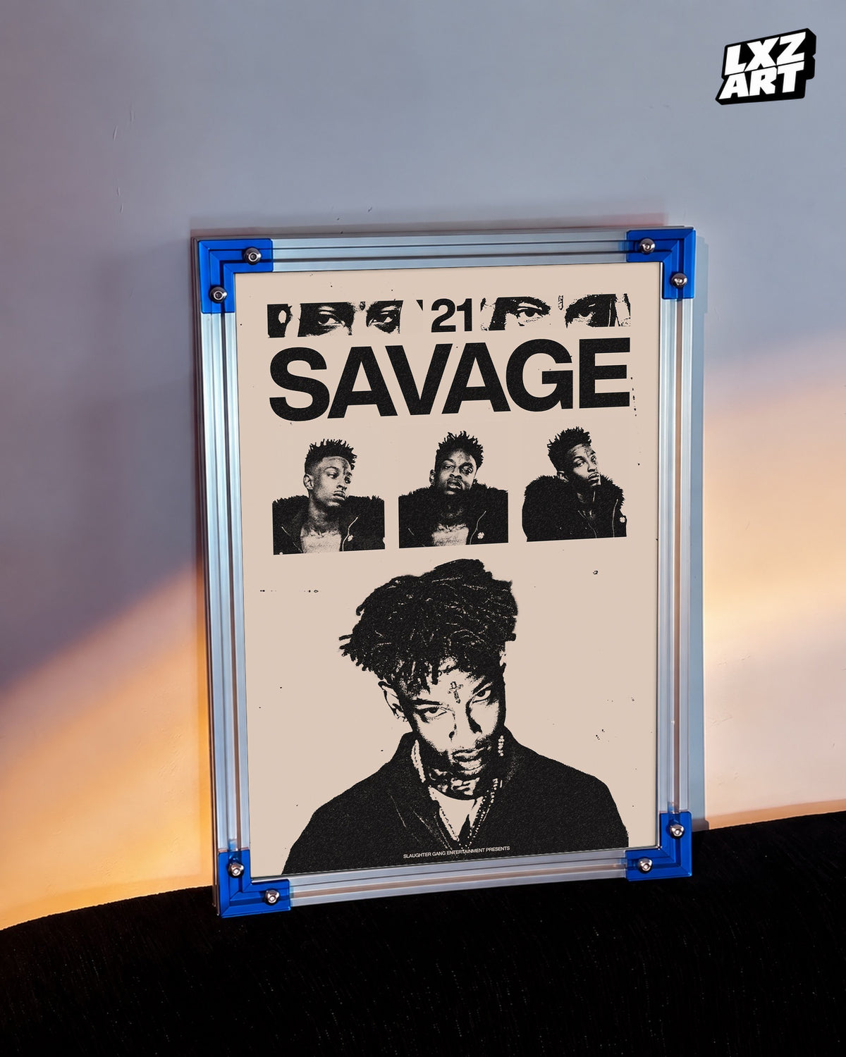 21 Savage Vintage Collage Poster | Unframed Bedroom Wall Art — LXZART display 3; frame not included