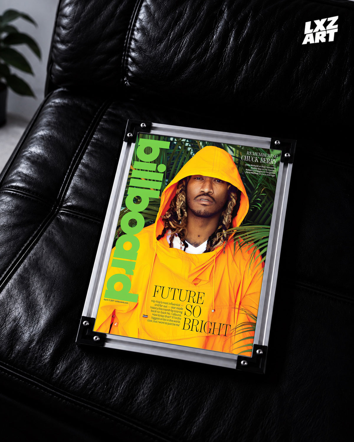 Future Magazine Cover Style Poster | Unframed Hip Hop Wall Art — LXZART display 2; frame not included