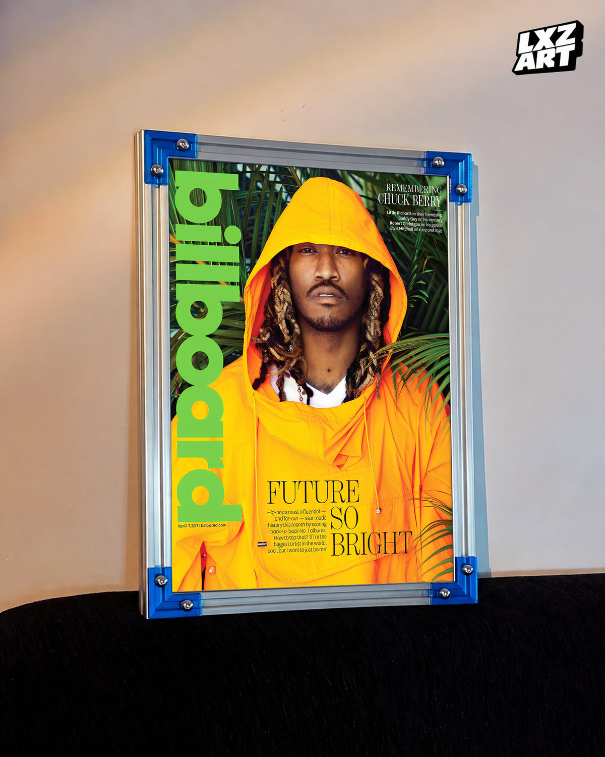 Future Magazine Cover Style Poster | Unframed Hip Hop Wall Art — LXZART display 3; frame not included