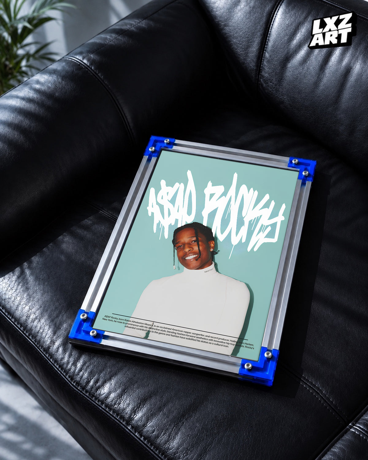 A$AP Rocky TESTING Tracklist Poster | Unframed Hip Hop Wall Art — LXZART display 2; frame not included