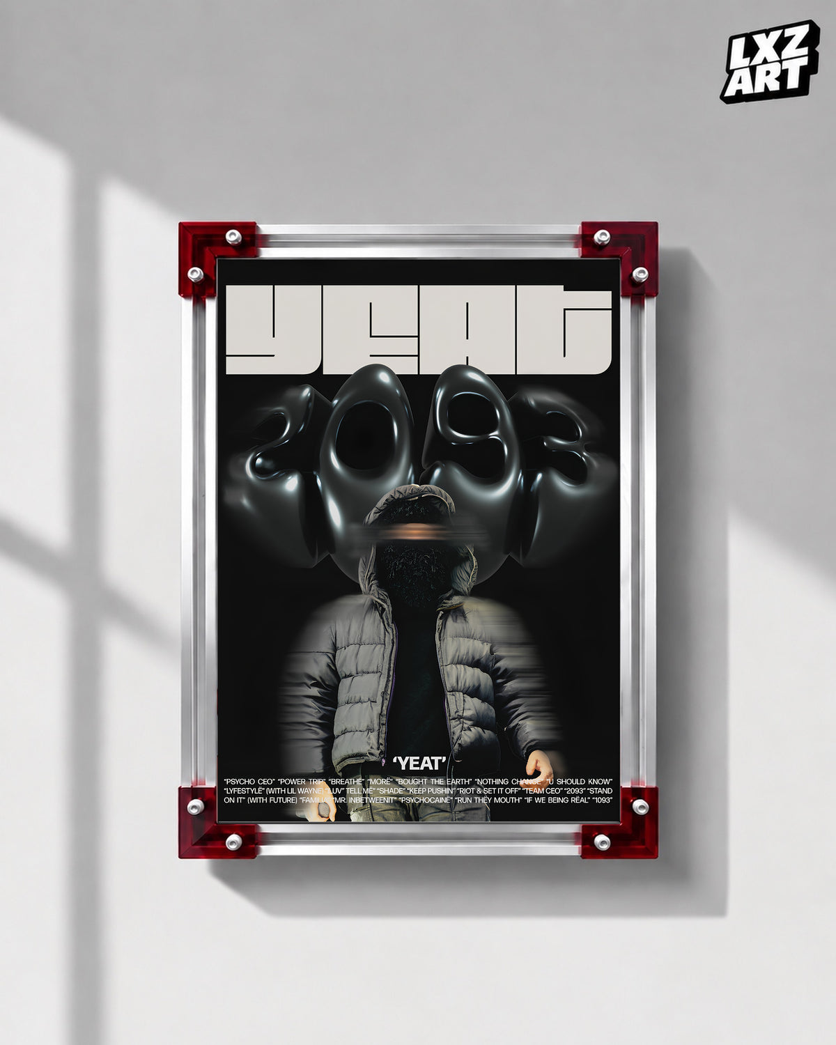 Yeat 2093 Graphic Poster | Unframed Bedroom Wall Art — LXZART display 1; frame not included