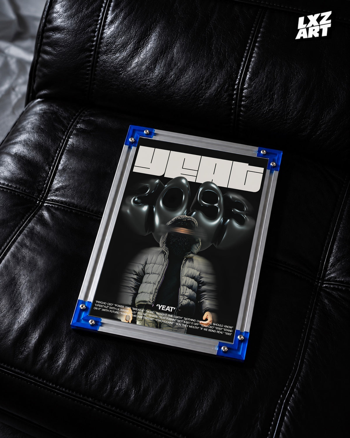 Yeat 2093 Graphic Poster | Unframed Bedroom Wall Art — LXZART display 2; frame not included