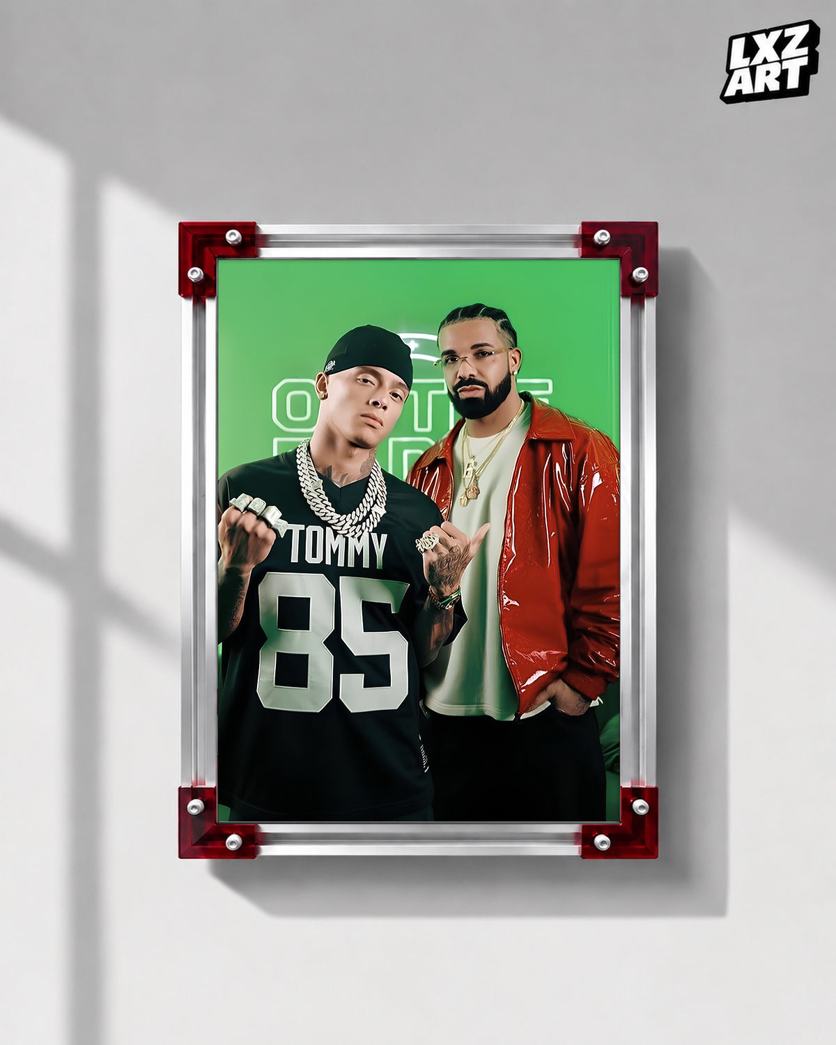 Central Cee On The Radar Duo Poster | Unframed UK Rap Wall Art — LXZART display 1; frame not included