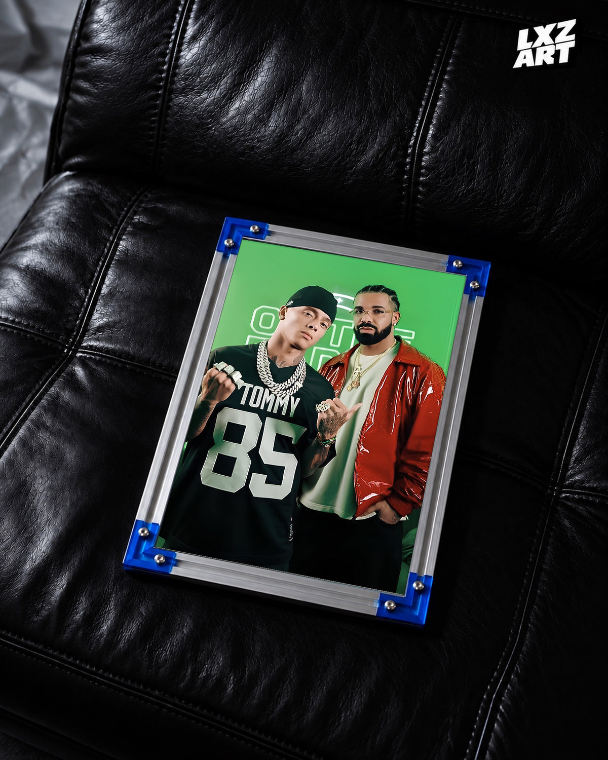 Central Cee On The Radar Duo Poster | Unframed UK Rap Wall Art — LXZART display 2; frame not included