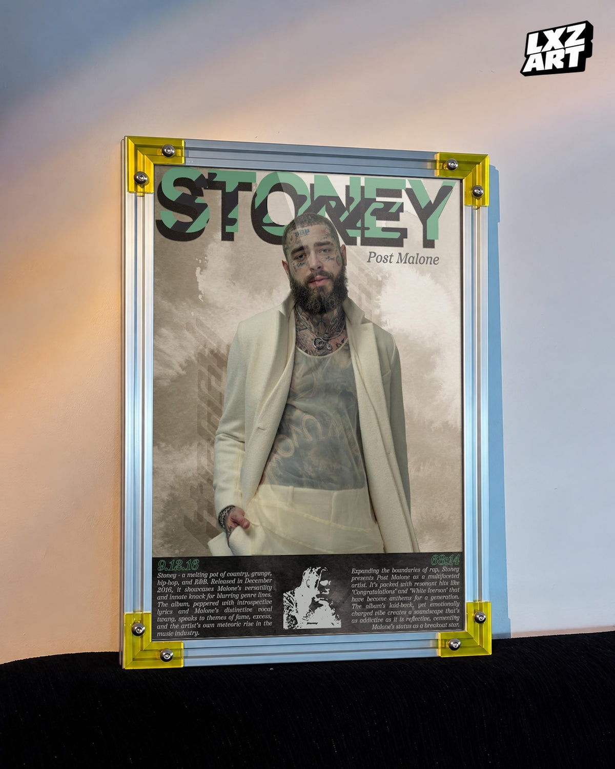 Post Malone Stoney Collage Poster | Unframed Bedroom Wall Art — LXZART display 3; frame not included