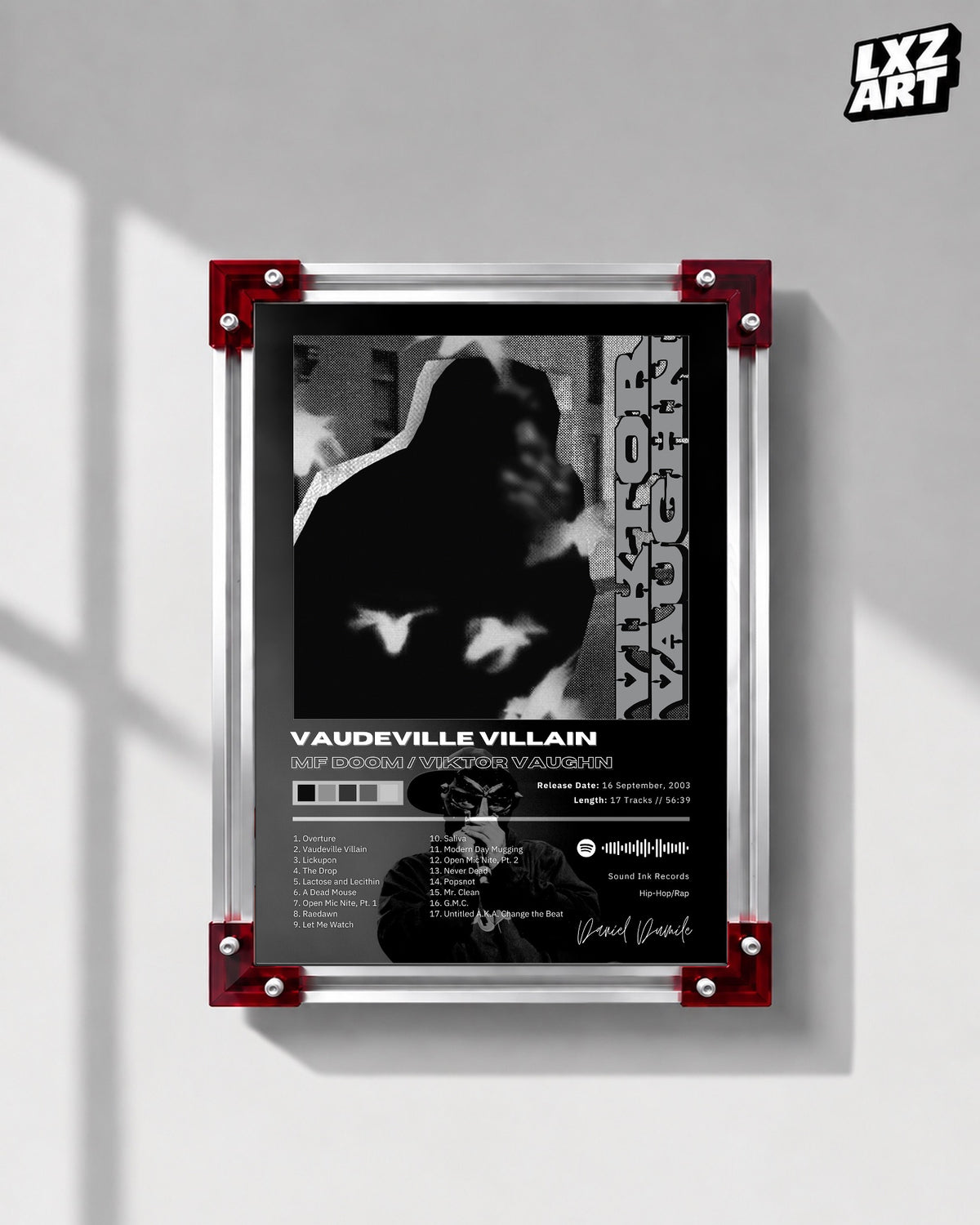 Viktor Vaughn Vaudeville Villain Poster | Unframed Bedroom Wall Art — LXZART display 1; frame not included