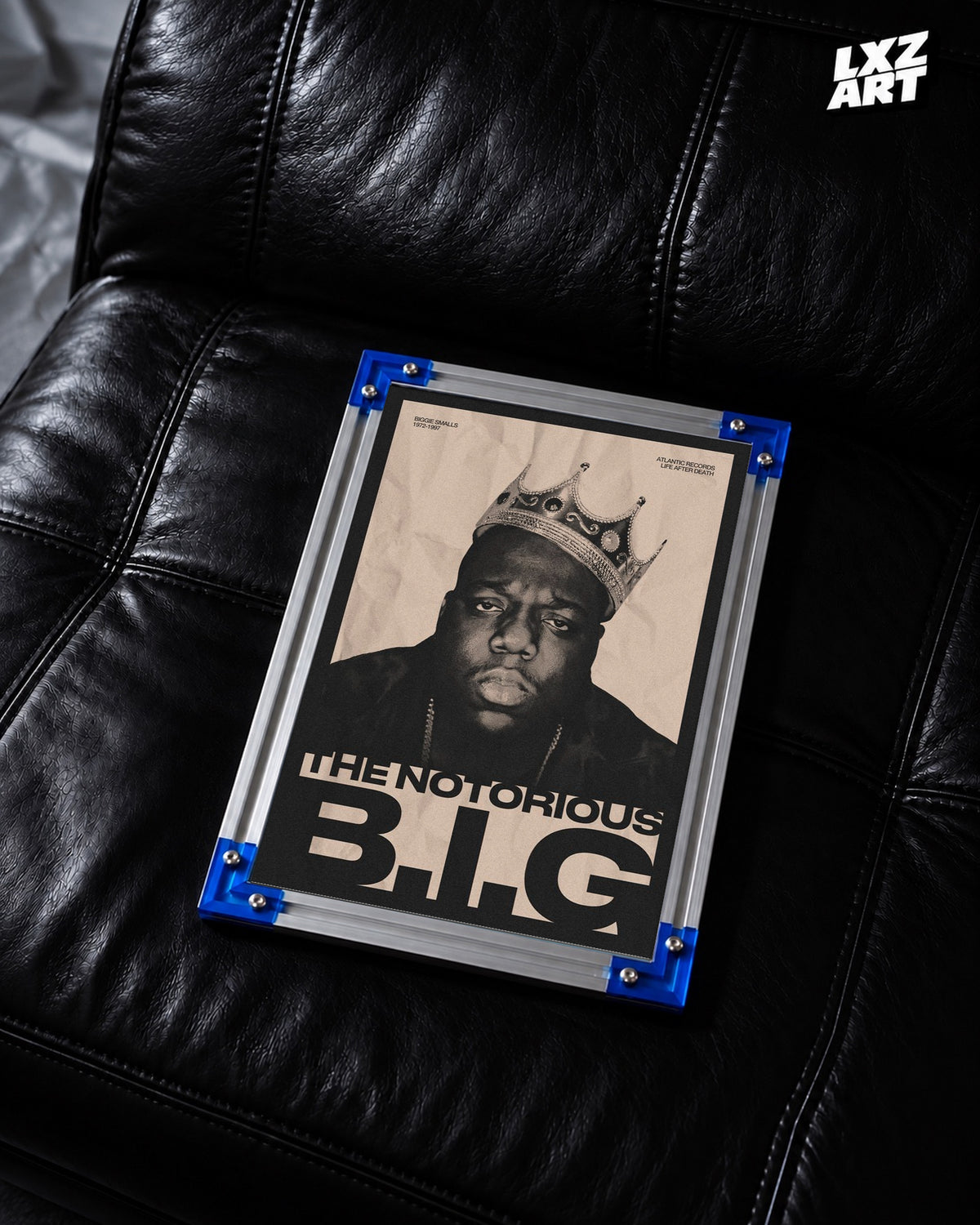 The Notorious B.I.G. Life After Death 25th Anniversary Poster | Unframed Bedroom Wall Art — LXZART display 2; frame not included