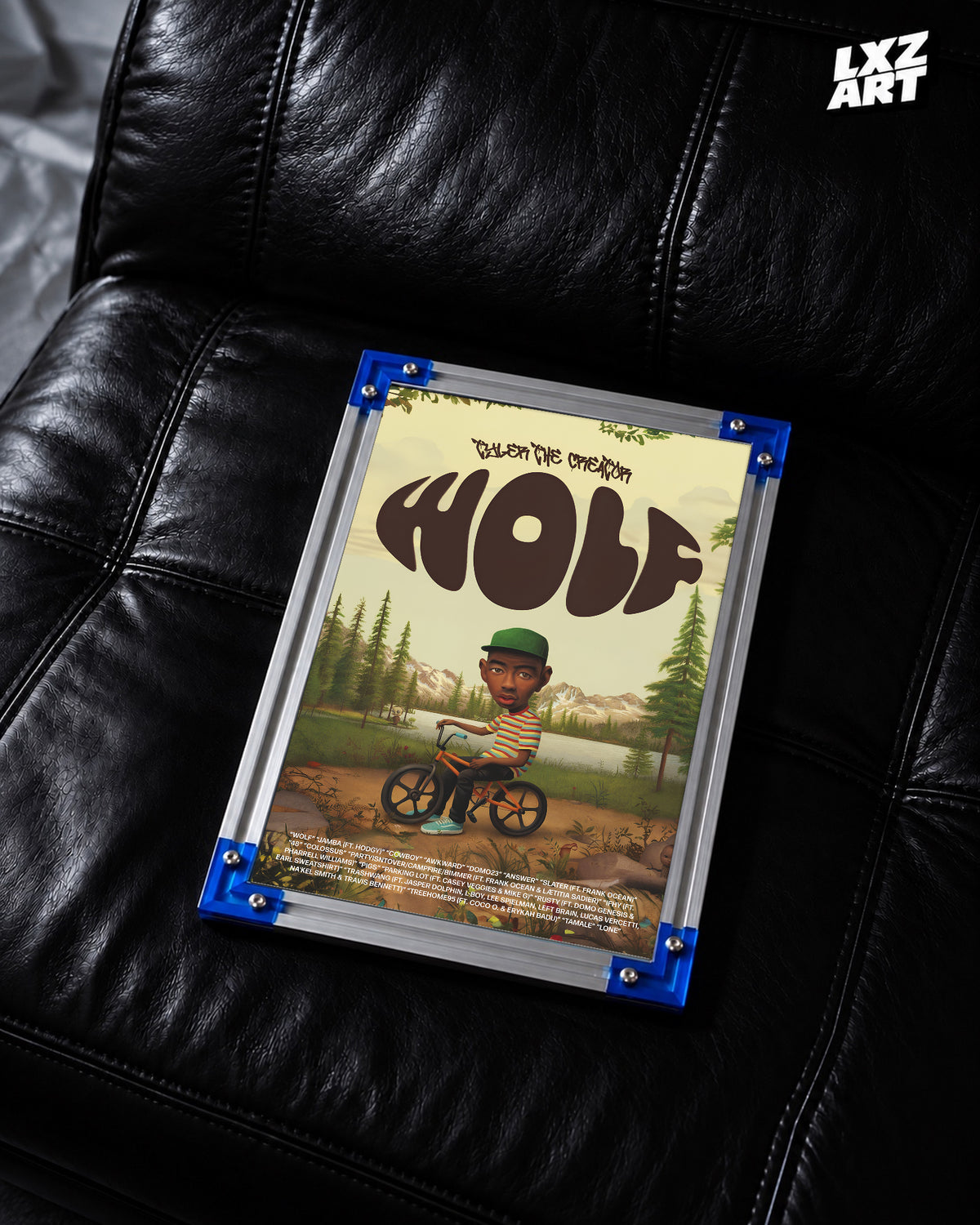 Tyler The Creator Wolf Album-Inspired Poster | Unframed Bedroom Wall Art — LXZART display 2; frame not included