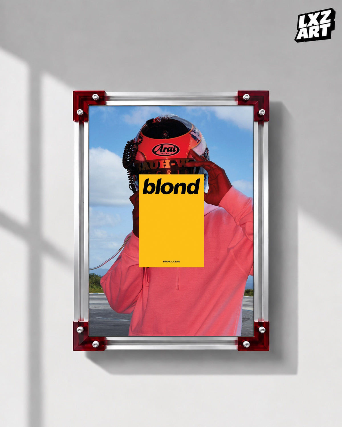 Frank Ocean Blonde Poster | Unframed Bedroom Wall Art — LXZART display 1; frame not included
