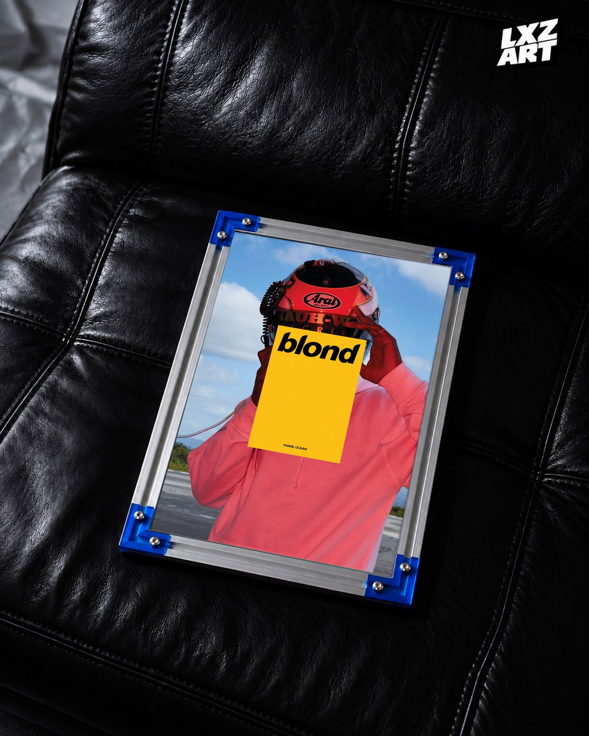 Frank Ocean Blonde Poster | Unframed Bedroom Wall Art — LXZART display 2; frame not included