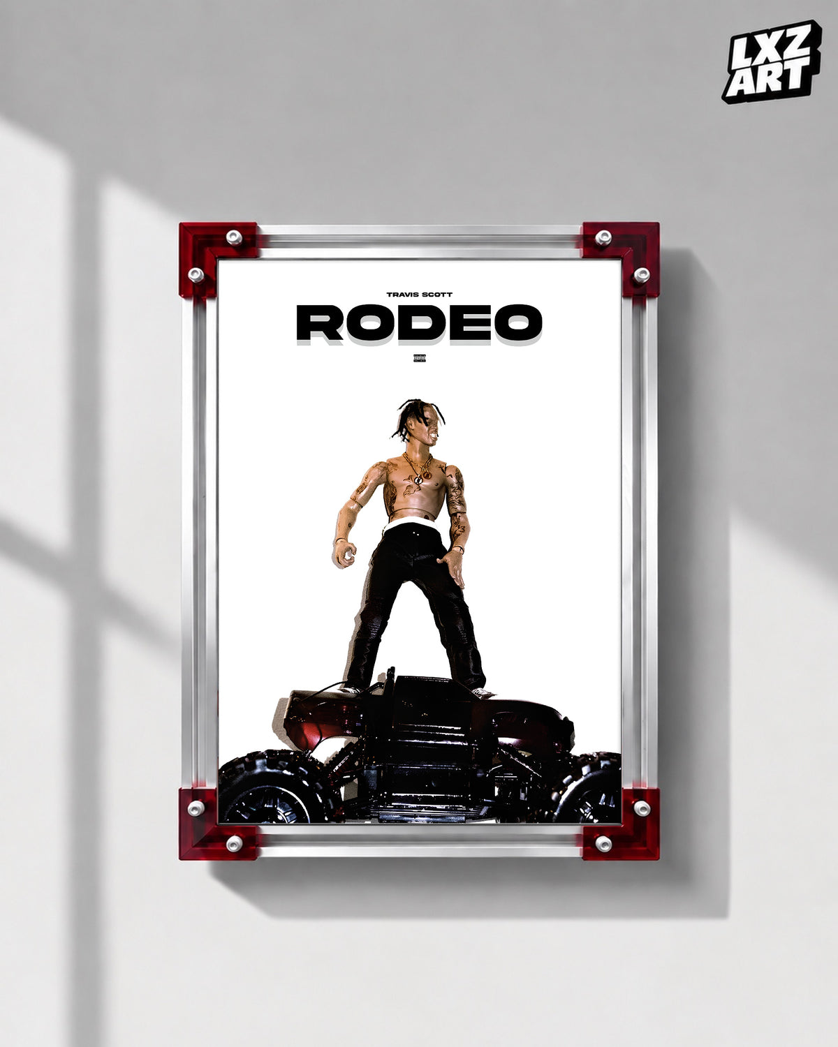 Travis Scott Rodeo Poster | Unframed Bedroom Wall Art — LXZART display 1; frame not included