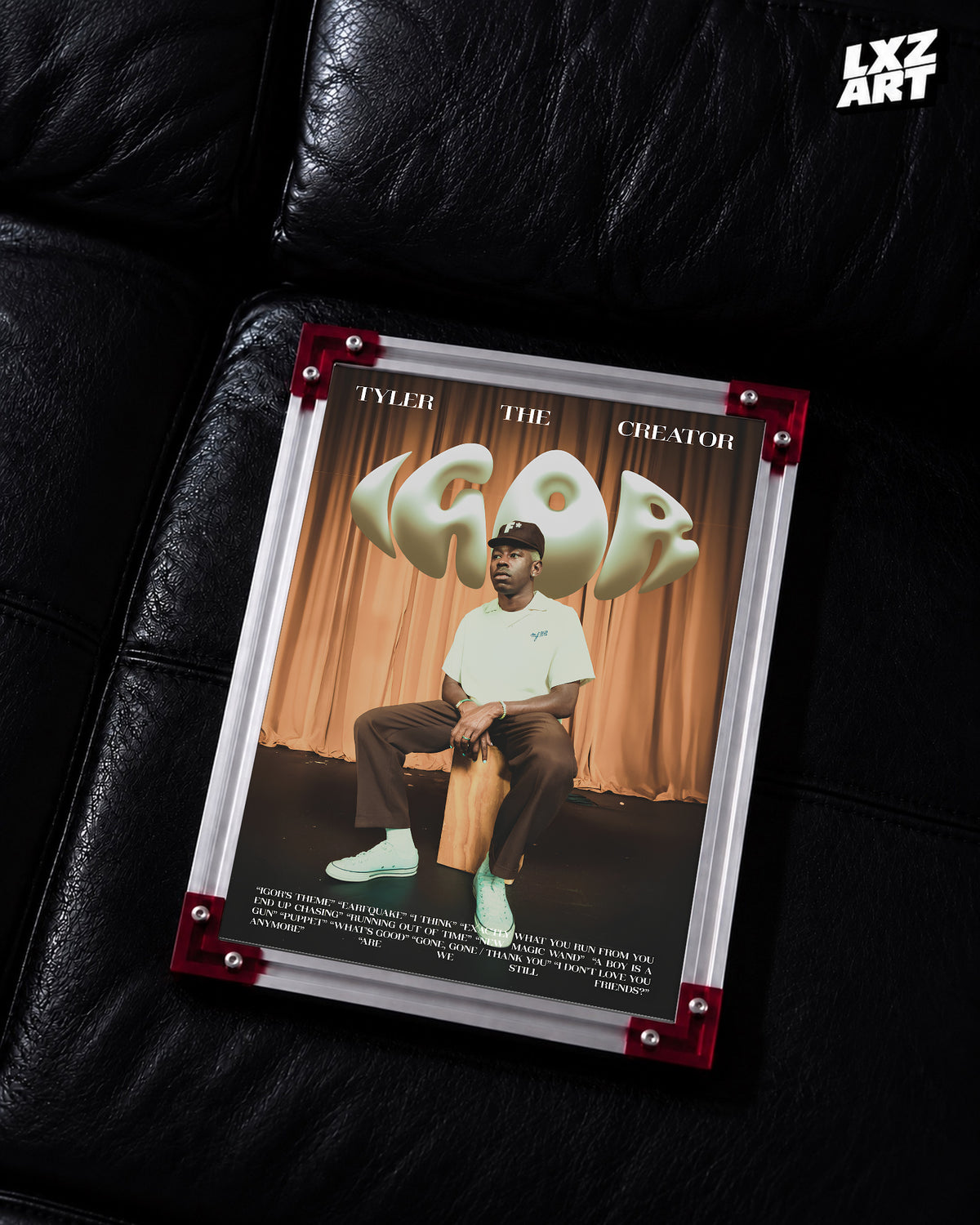 Tyler, The Creator IGOR Album-Inspired Poster | Unframed Bedroom Wall Art — LXZART display 2; frame not included