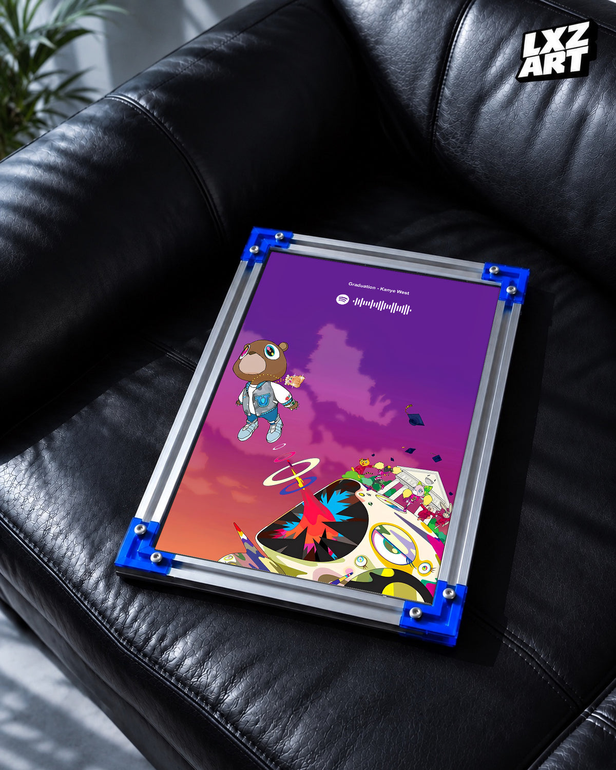 Kanye West Yeezus Album Poster | Unframed Bedroom Wall Art — LXZART display 2; frame not included