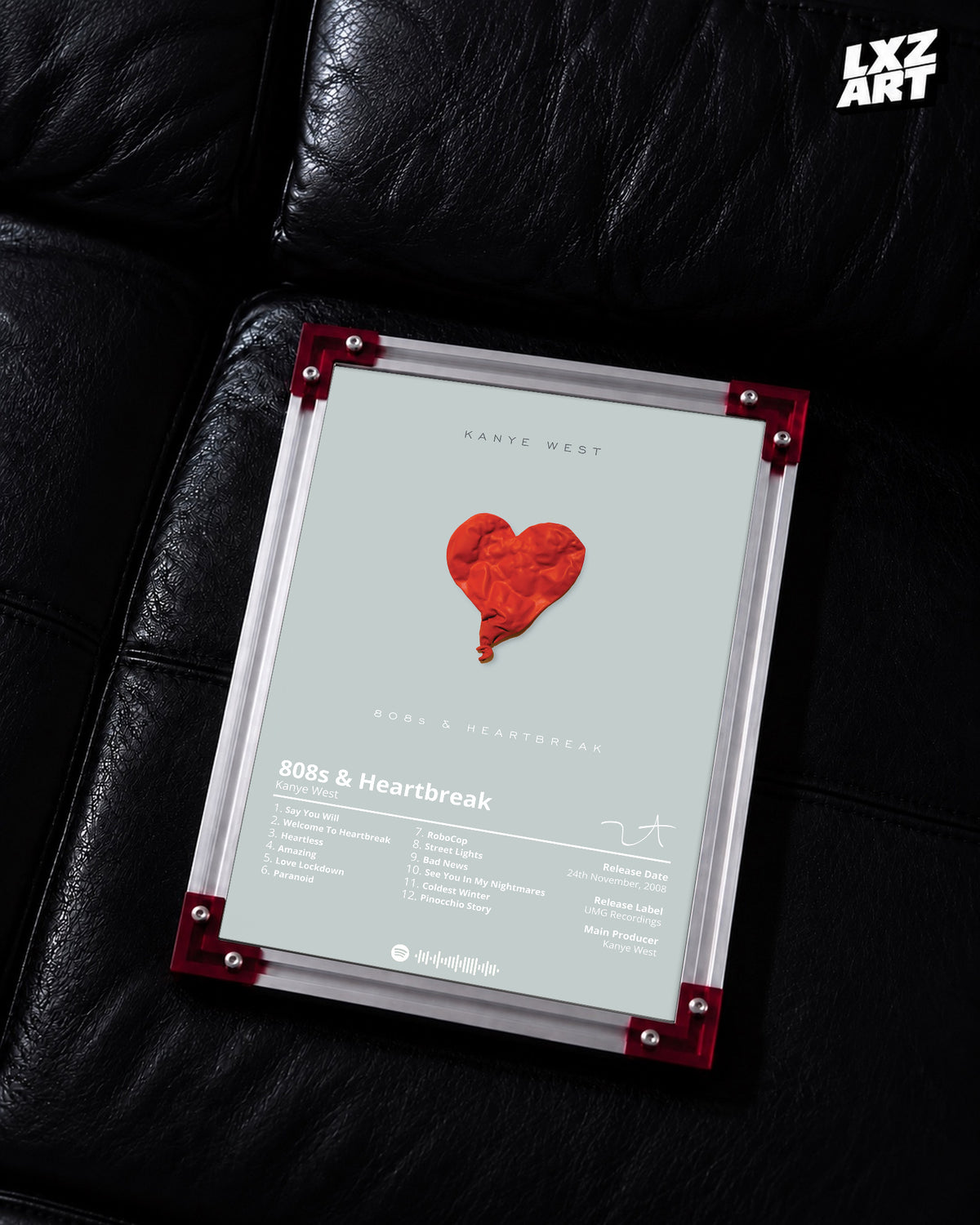 Kanye West Ye Album Poster | Unframed Bedroom Wall Art — LXZART display 2; frame not included