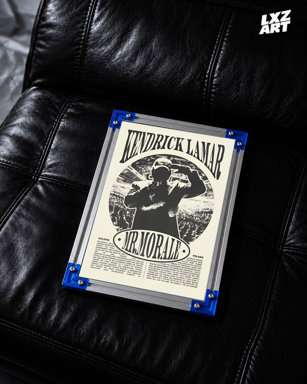 Kendrick Lamar Mr. Morale Vintage Poster | Unframed Hip Hop Wall Art — LXZART display 2; frame not included