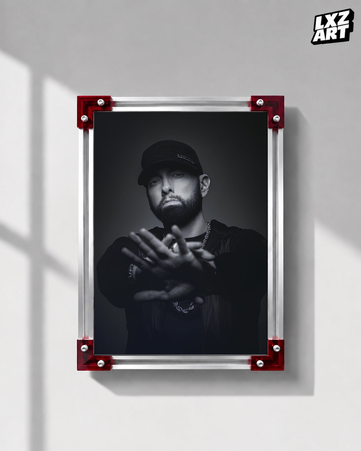 Eminem Modern Portrait Poster | Unframed Bedroom Wall Art — LXZART display 1; frame not included