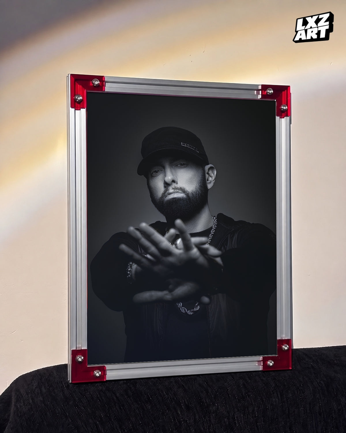 Eminem Modern Portrait Poster | Unframed Bedroom Wall Art — LXZART display 3; frame not included