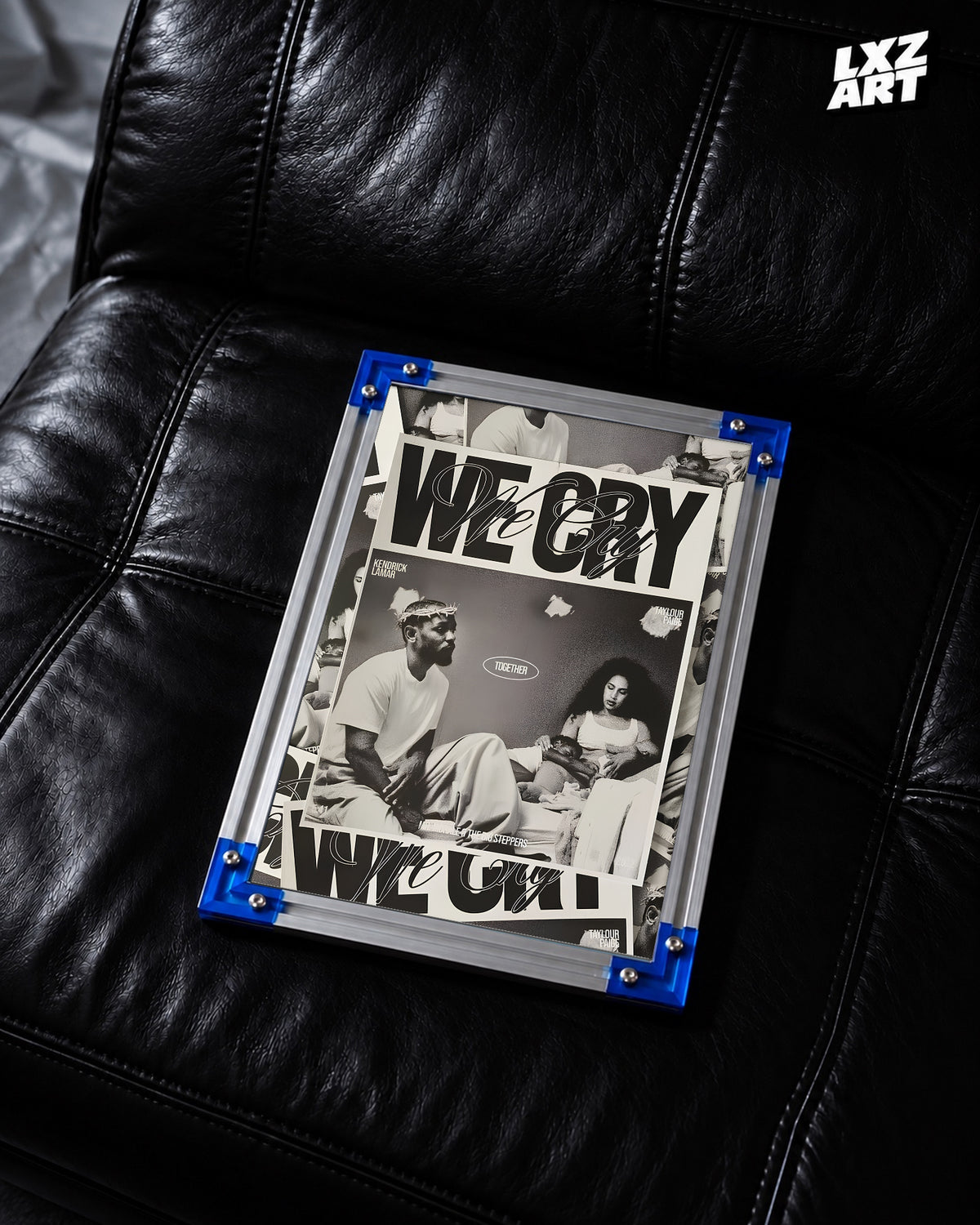 Kendrick Lamar We Cry Together Poster | Unframed Hip Hop Wall Art — LXZART display 2; frame not included