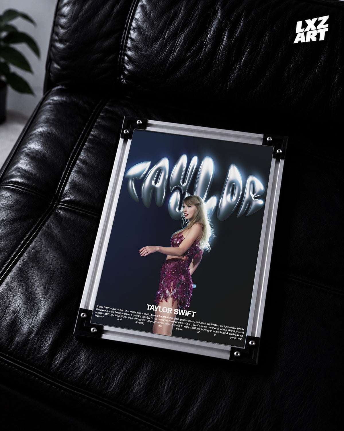 Taylor Swift Performance Portrait Poster | Unframed Bedroom Wall Art — LXZART display 2; frame not included