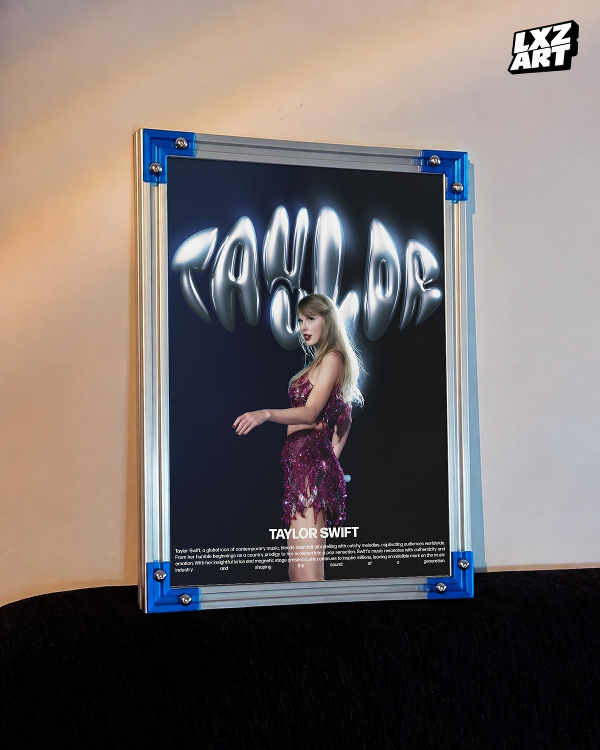 Taylor Swift Performance Portrait Poster | Unframed Bedroom Wall Art — LXZART display 3; frame not included