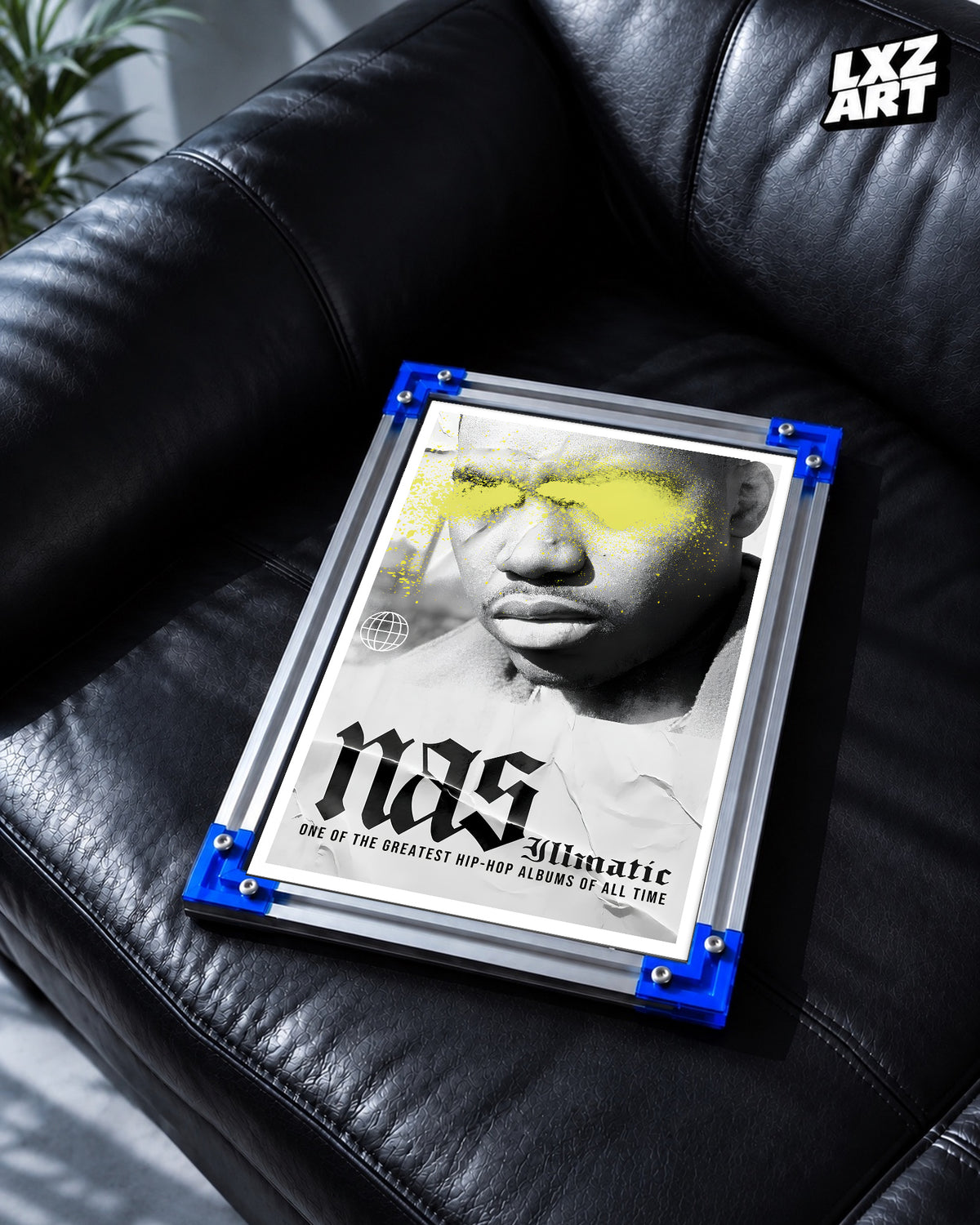 Nas Illmatic Portrait Poster | Unframed Bedroom Wall Art — LXZART display 2; frame not included